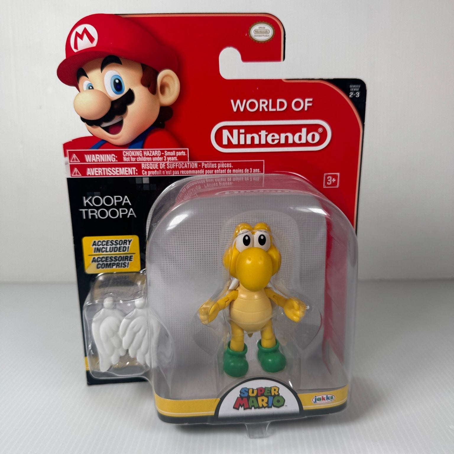 Jakks World of Nintendo Koopa Troopa Para Troopa 3.5" Figure w/ Wings Series 2-3