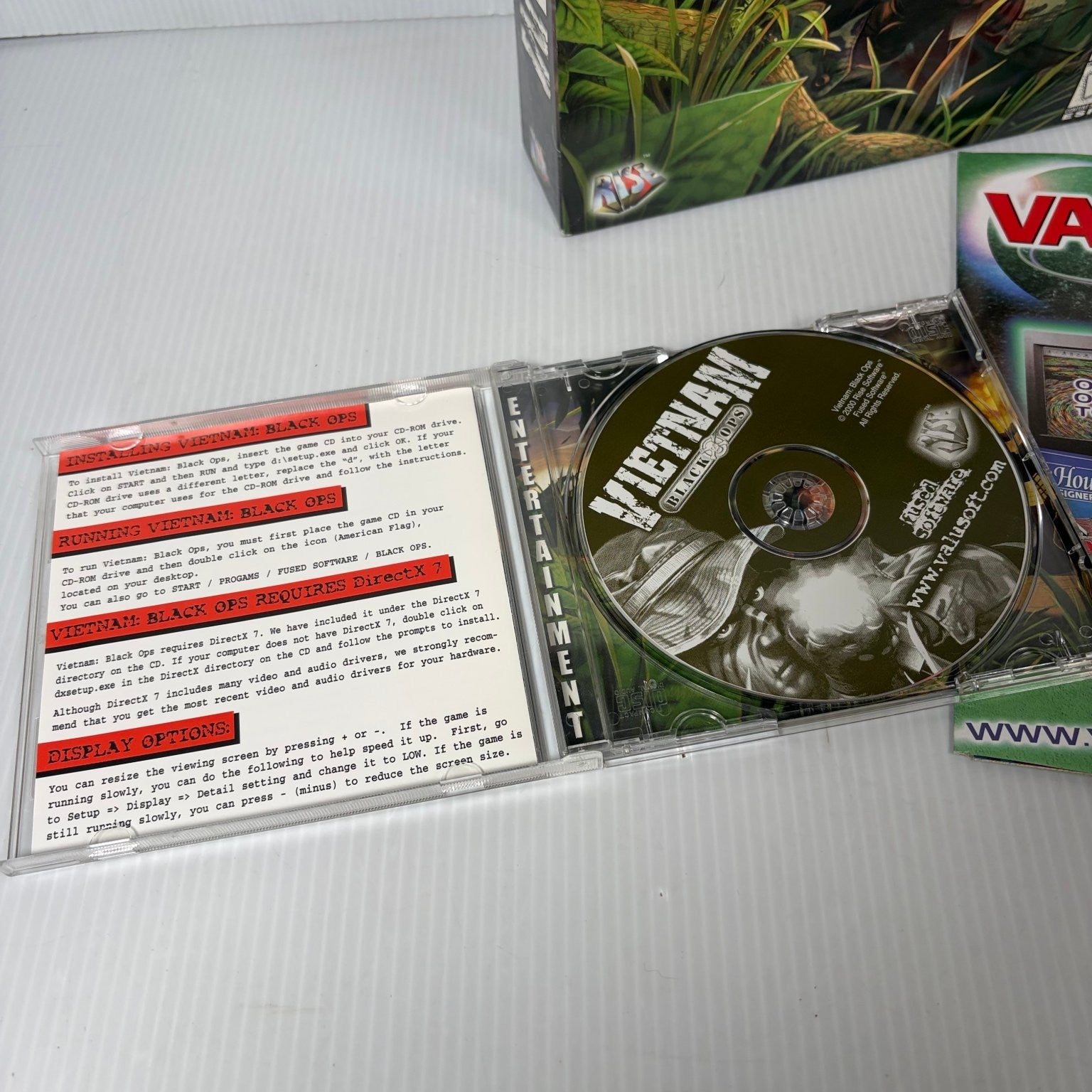 Vietnam Black Ops PC CD-ROM Big Box Video Game FPS War ValuSoft