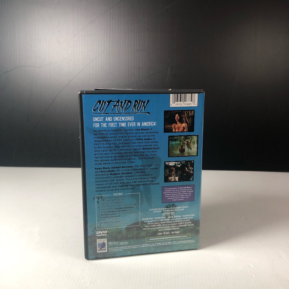 Cut and Run DVD 1985 Uncut Uncensored Ruggero Deodato Michael Berryman Horror
