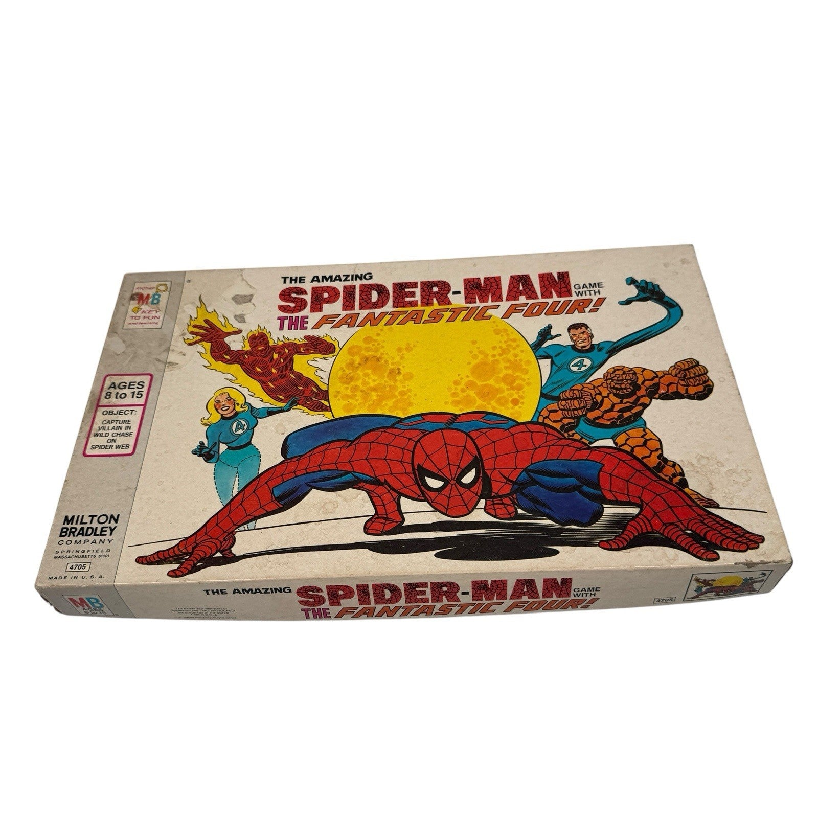 VTG 1977 MARVEL SPIDER-MAN & THE FANTASTIC FOUR BOARD GAME Complete