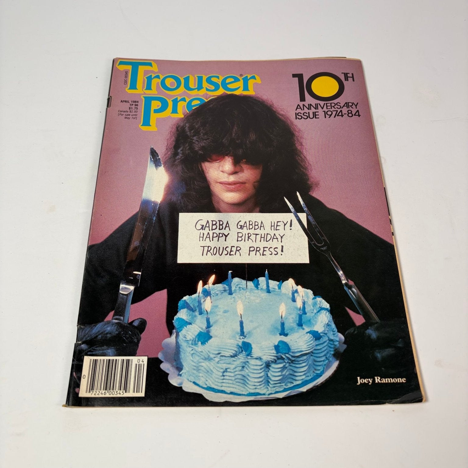 Trouser Press Magazine April 1984 Joey Ramone 10th Anniversary Issue Punk