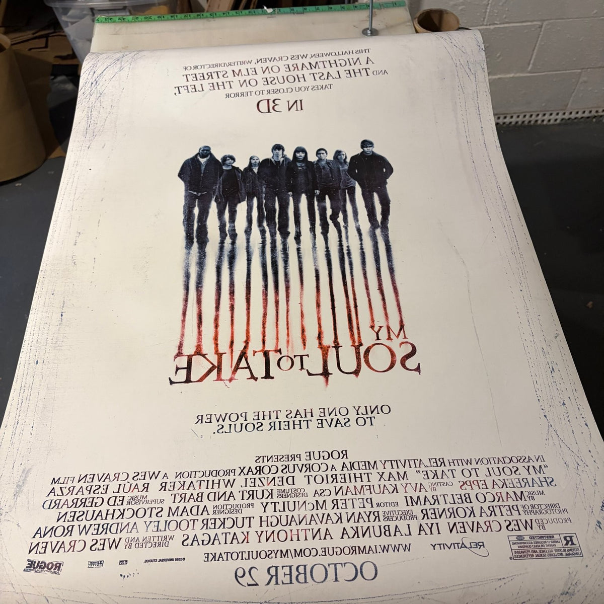 My Soul to Take 2010 One Sheet Movie Poster Original Wes Craven DS