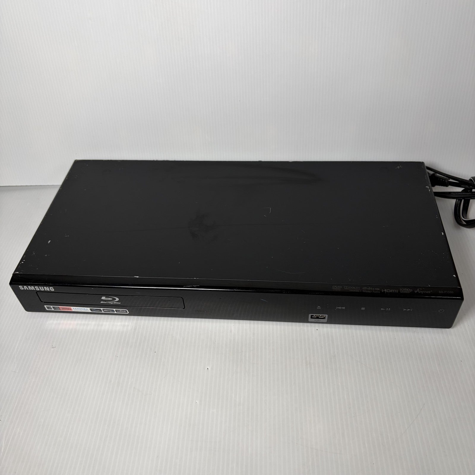 Samsung BD-P1590 Blu-ray Disc Player 1080p Full HD Anynet+ HDMI USB LAN DVD