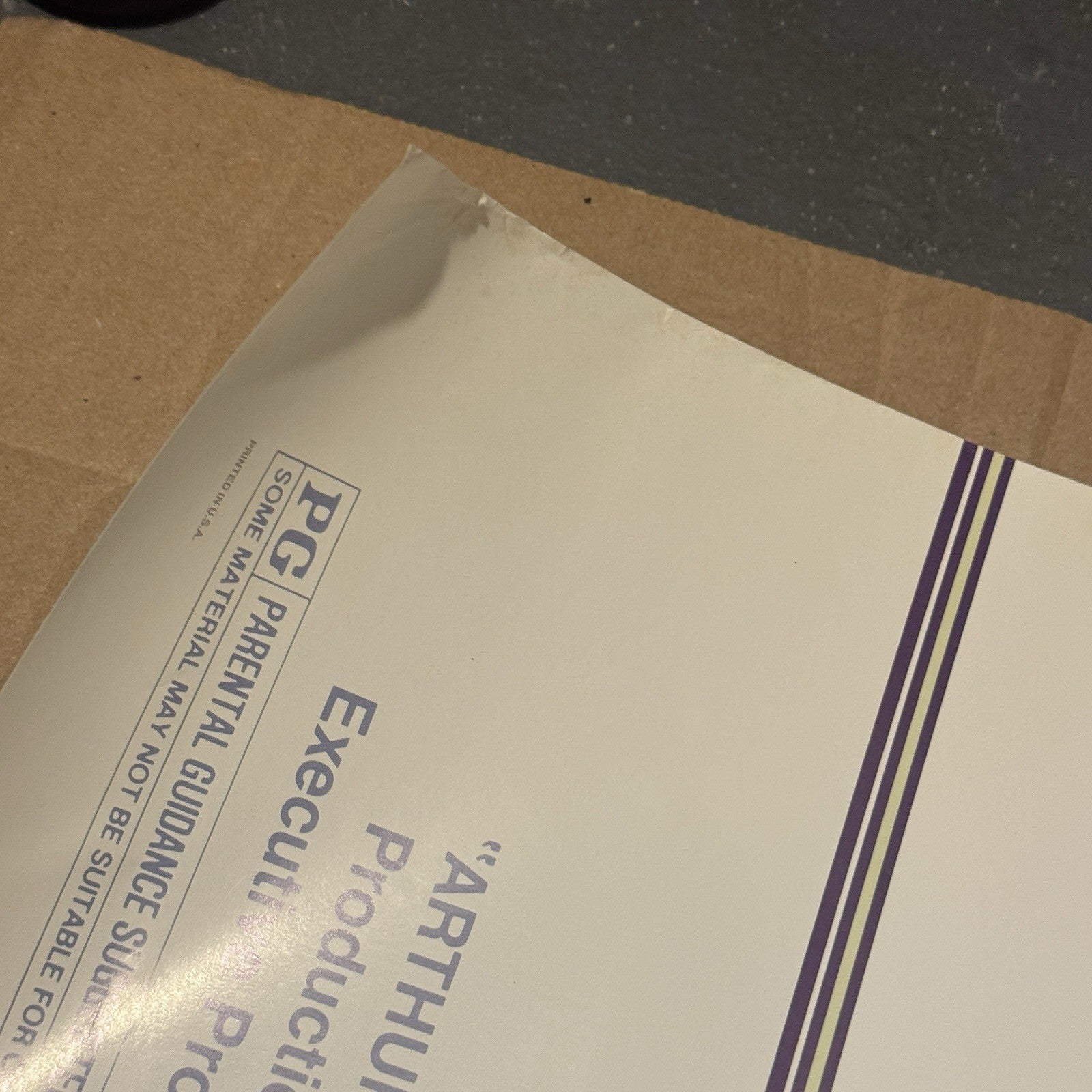 Vintage Arthur 2 On The Rocks Video Store Promotional Poster 42”x27”