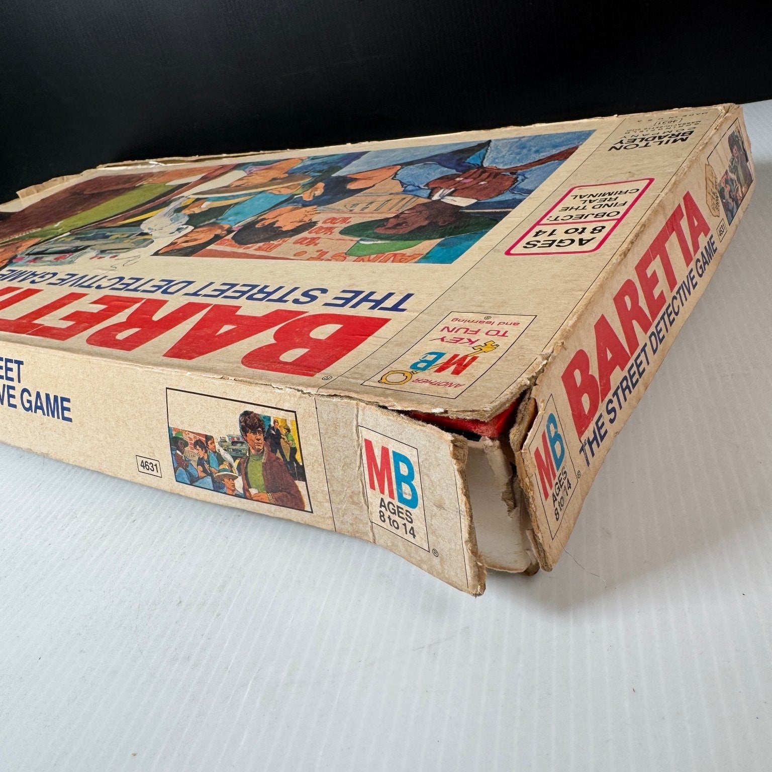 Baretta Milton Bradley Board Game Complete 2-4 Players Ages 8-14 Detective 1976