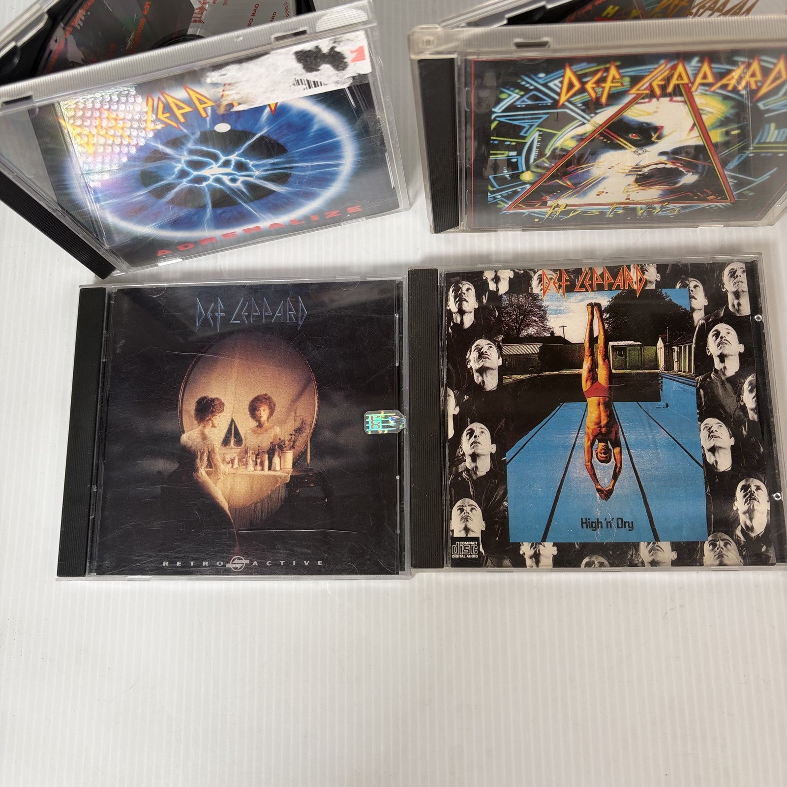 Def Leppard CD Lot: Adrenalize, Hysteria, Retro Active, High 'n' Dry - 4 Albums