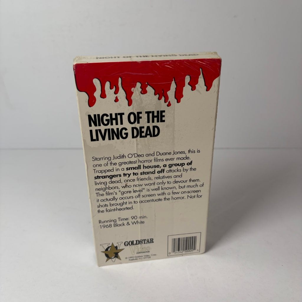 Night of the Living Dead VHS Tales of Horror Vol 9 Goldstar Romero Zombie Sealed