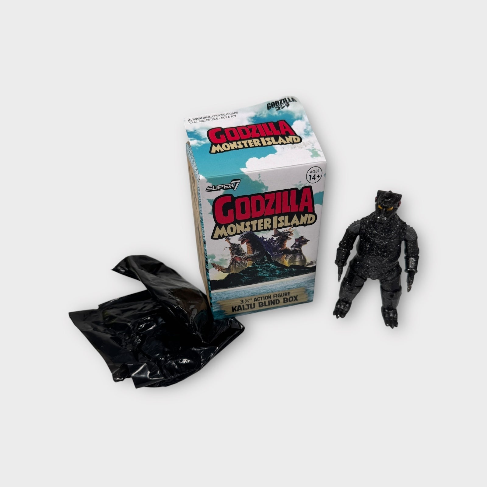 Super7 Black Mechagodzilla CHASE 3" Godzilla Monster Island Kaiju Figure