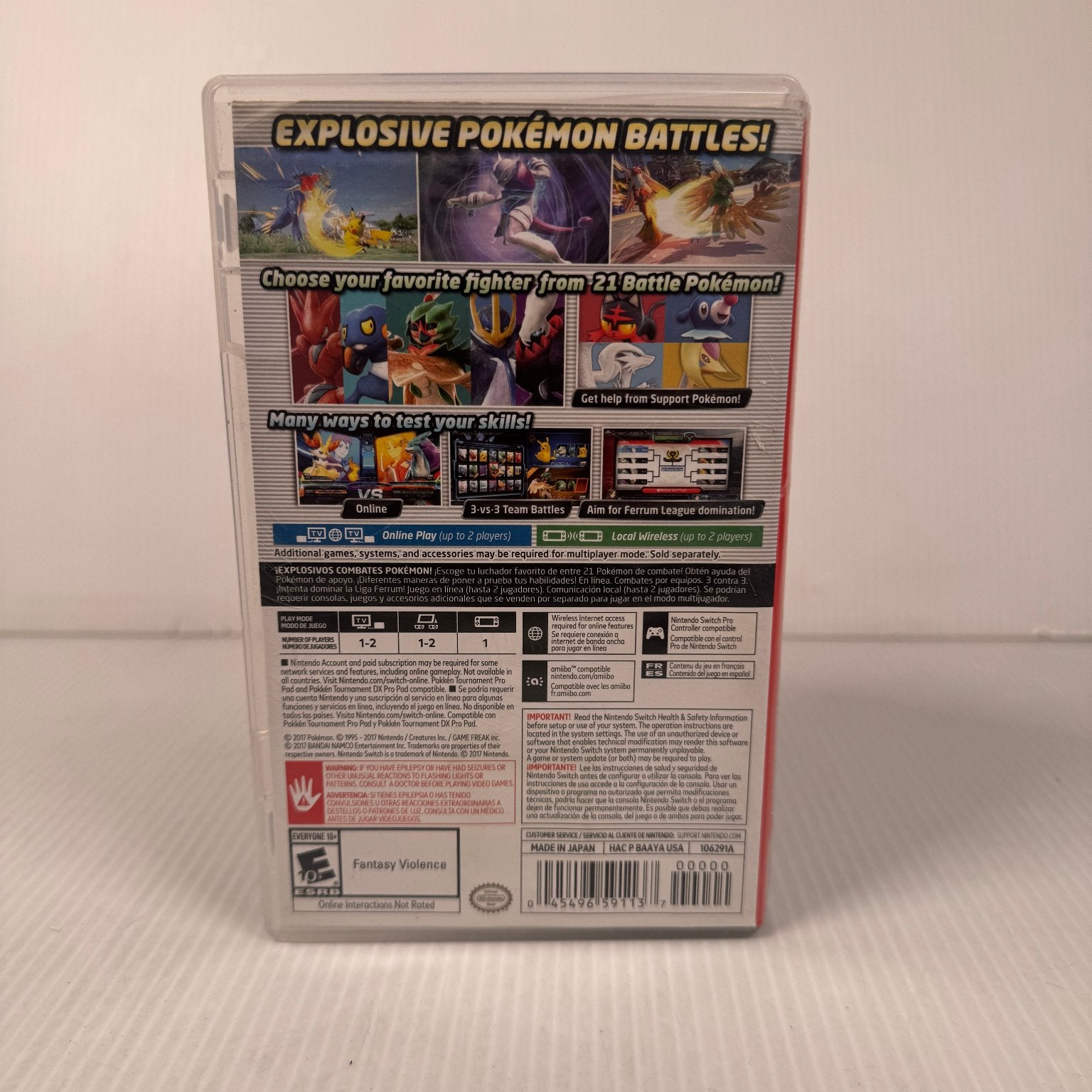 Pokkén Tournament DX Nintendo Switch Battle Fighting Video Game