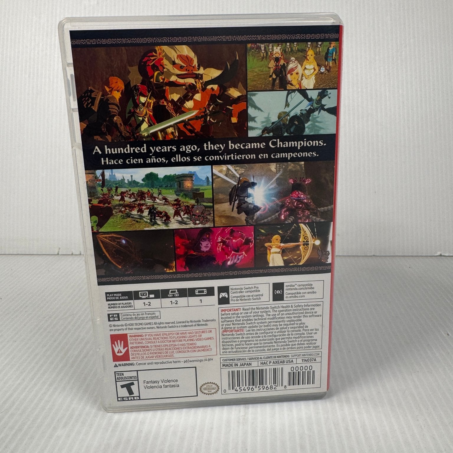 Hyrule Warriors Age of Calamity Nintendo Switch Hack N Slash Fighting Video Game