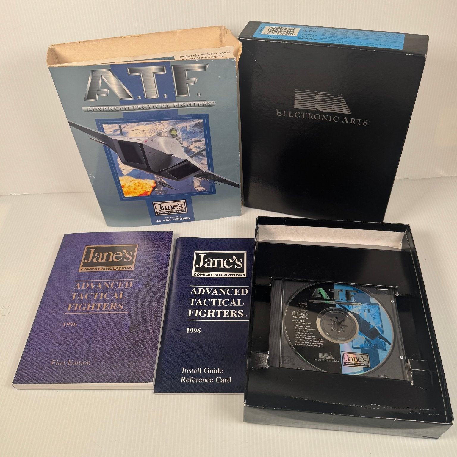 ATF Jane's Advanced Tactical Fighters Big Box PC Video Game Flight Simulation