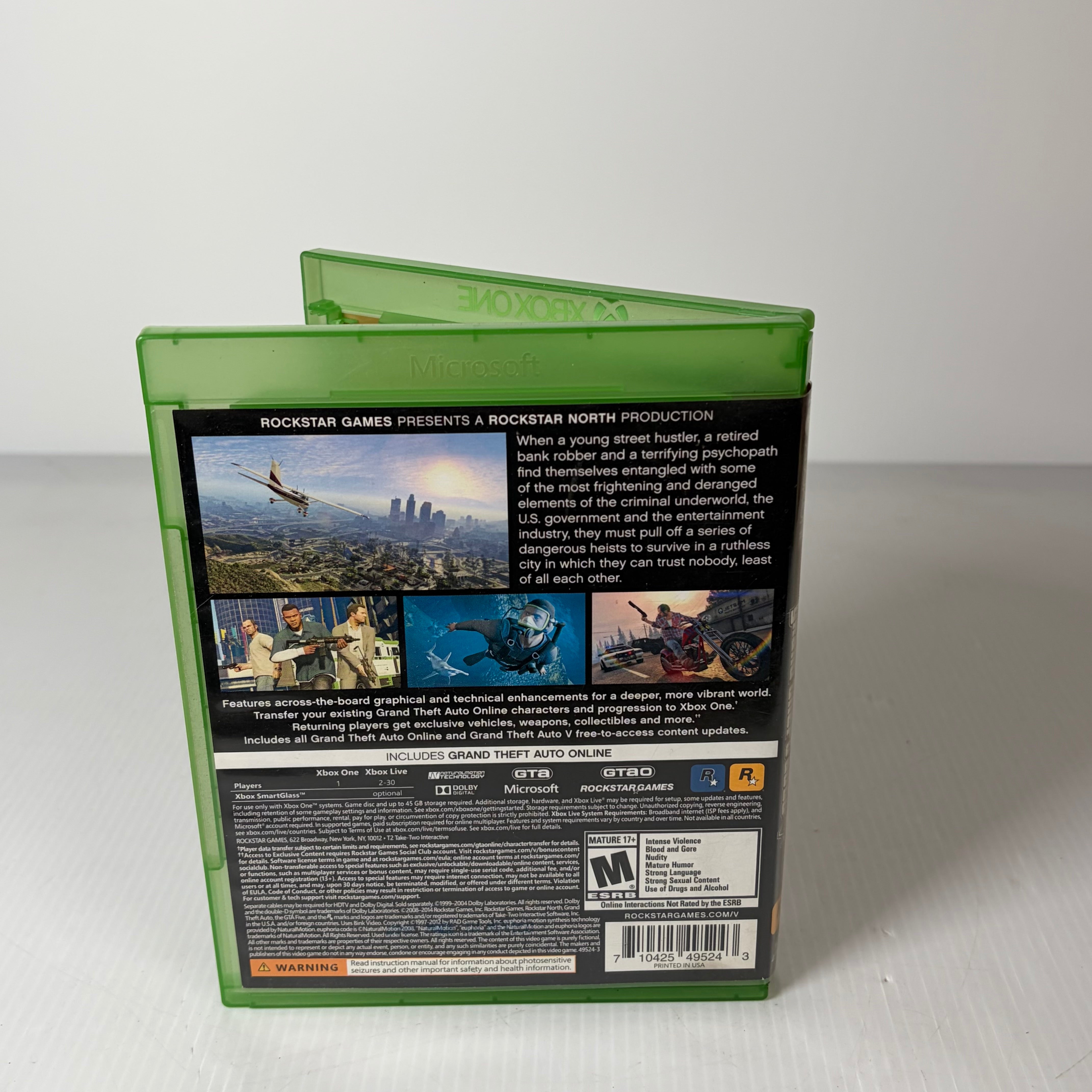 Grand Theft Auto V (GTA 5) - Xbox One - Complete with Manual - Tested & Working