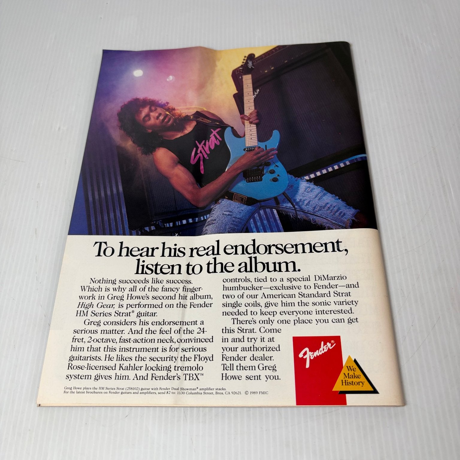 Circus September 30 1989 Skid Row Sebastian Bach Heavy Metal Magazine Poster