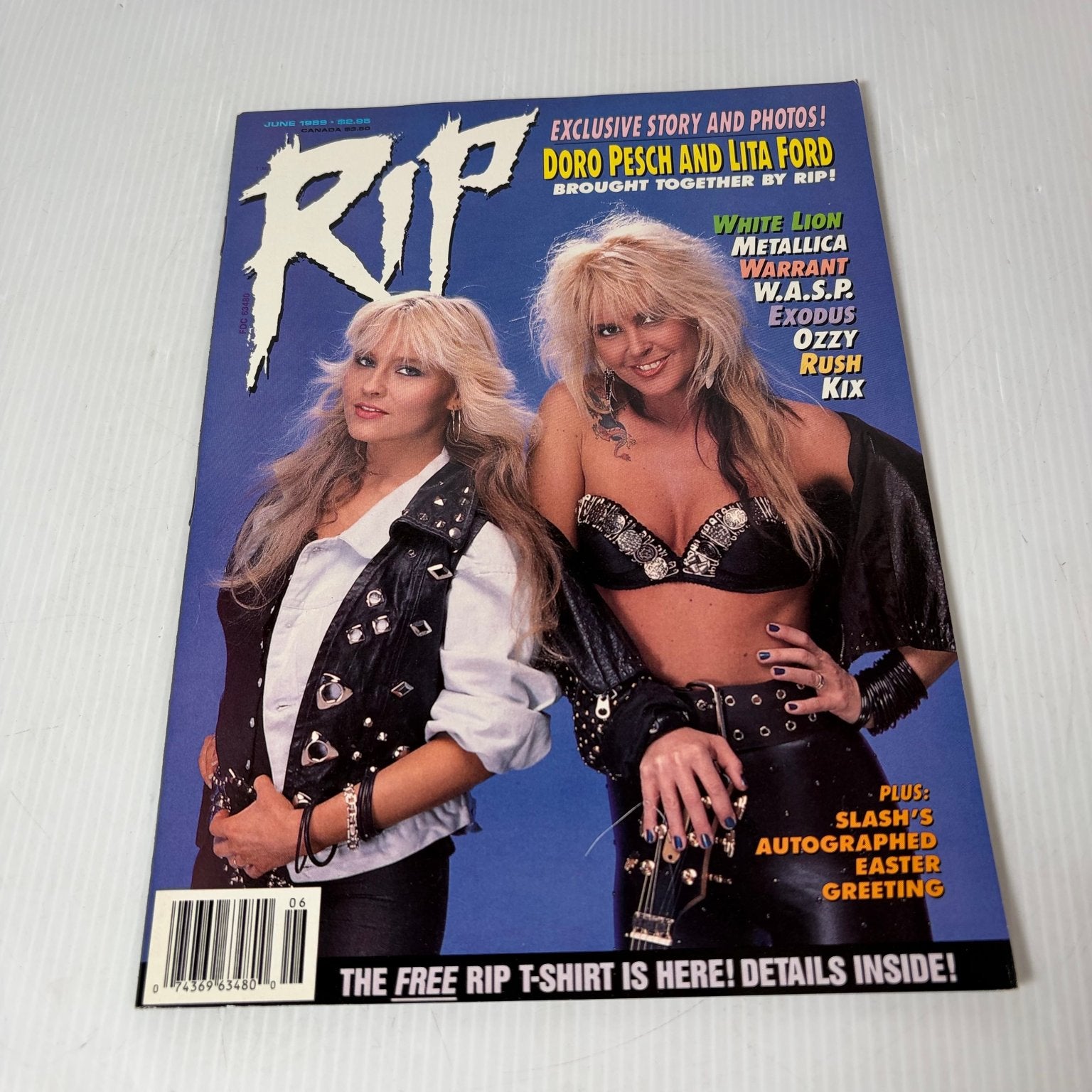 RIP Magazine June 1989 Doro Pesch Lita Ford Ozzy W.A.S.P. Metallica Heavy Metal