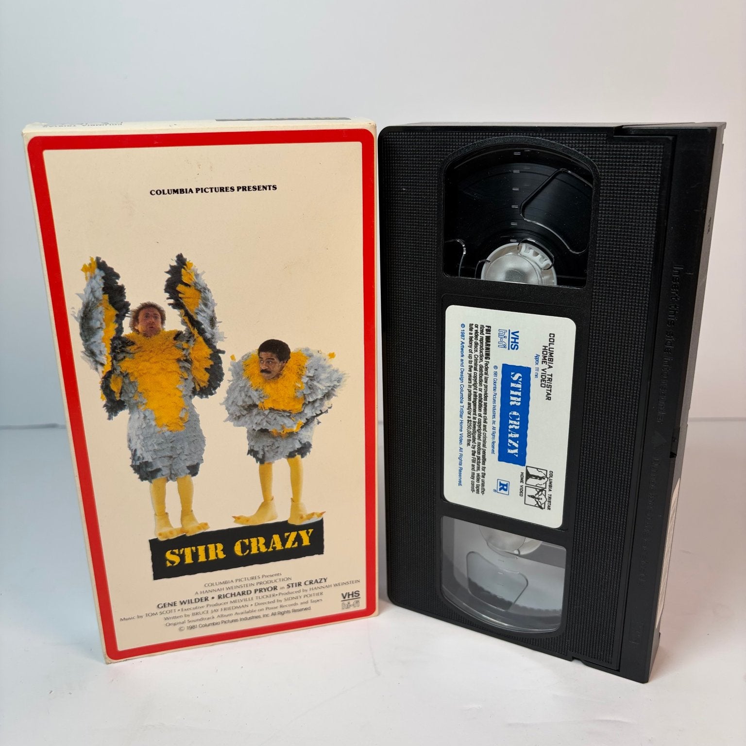 Stir Crazy VHS 1981 Comedy Sidney Poitier Gene Wilder Richard Pryor Columbia