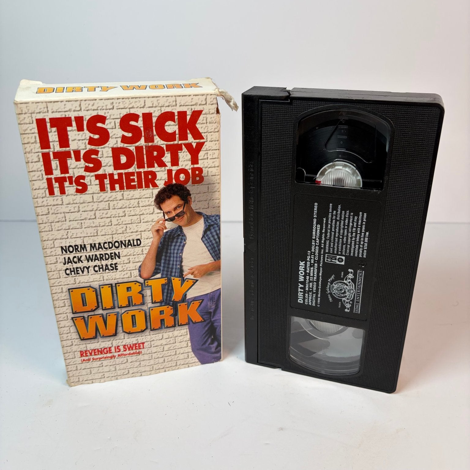 Dirty Work VHS 1998 Comedy Norm Macdonald MGM Home Entertainment