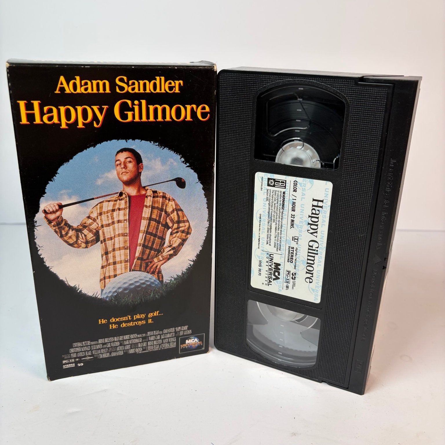 Happy Gilmore VHS 1996 Comedy Sports Adam Sandler MCA Universal Home Video