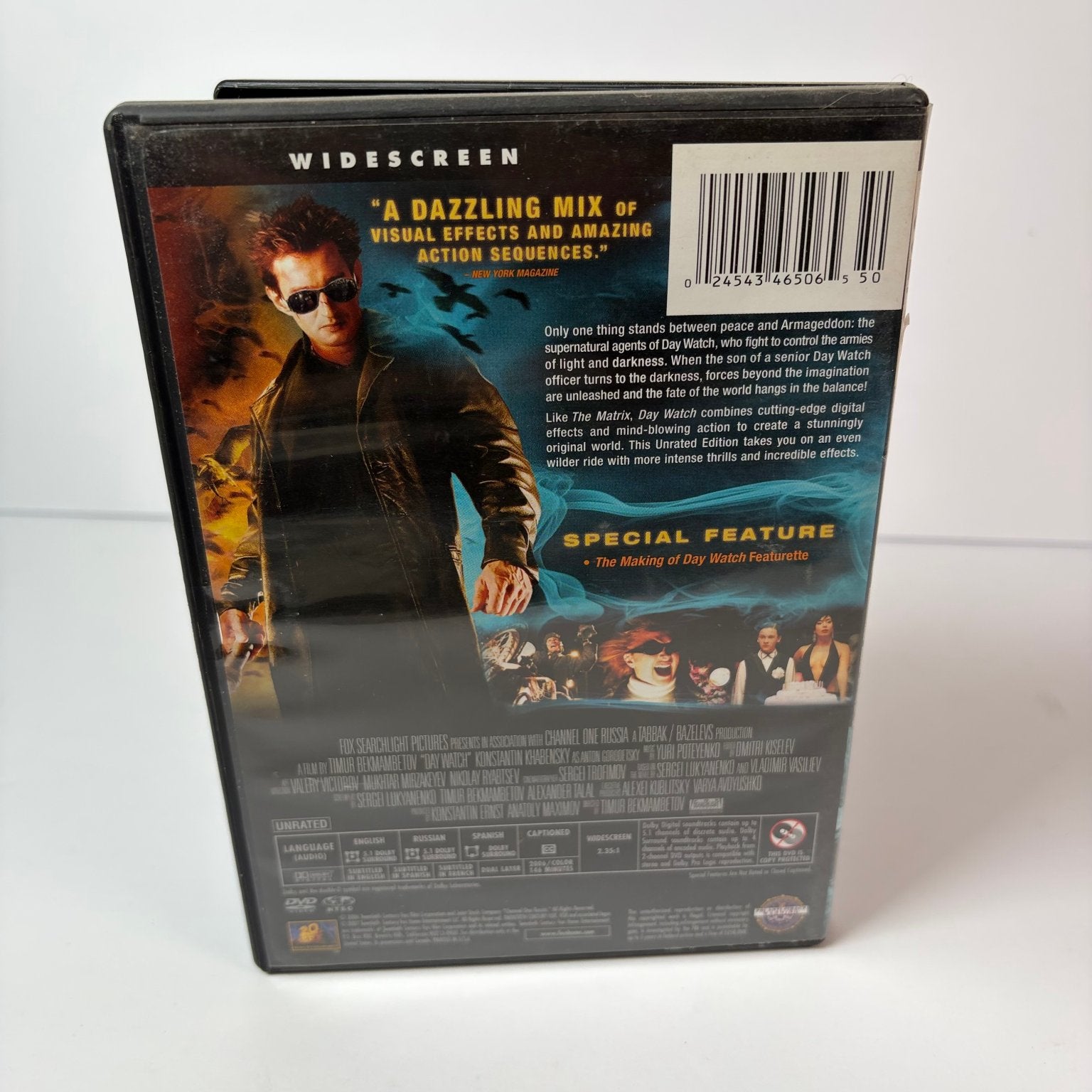 Day Watch DVD 2006 Unrated Widescreen Timur Bekmambetov Supernatural Action