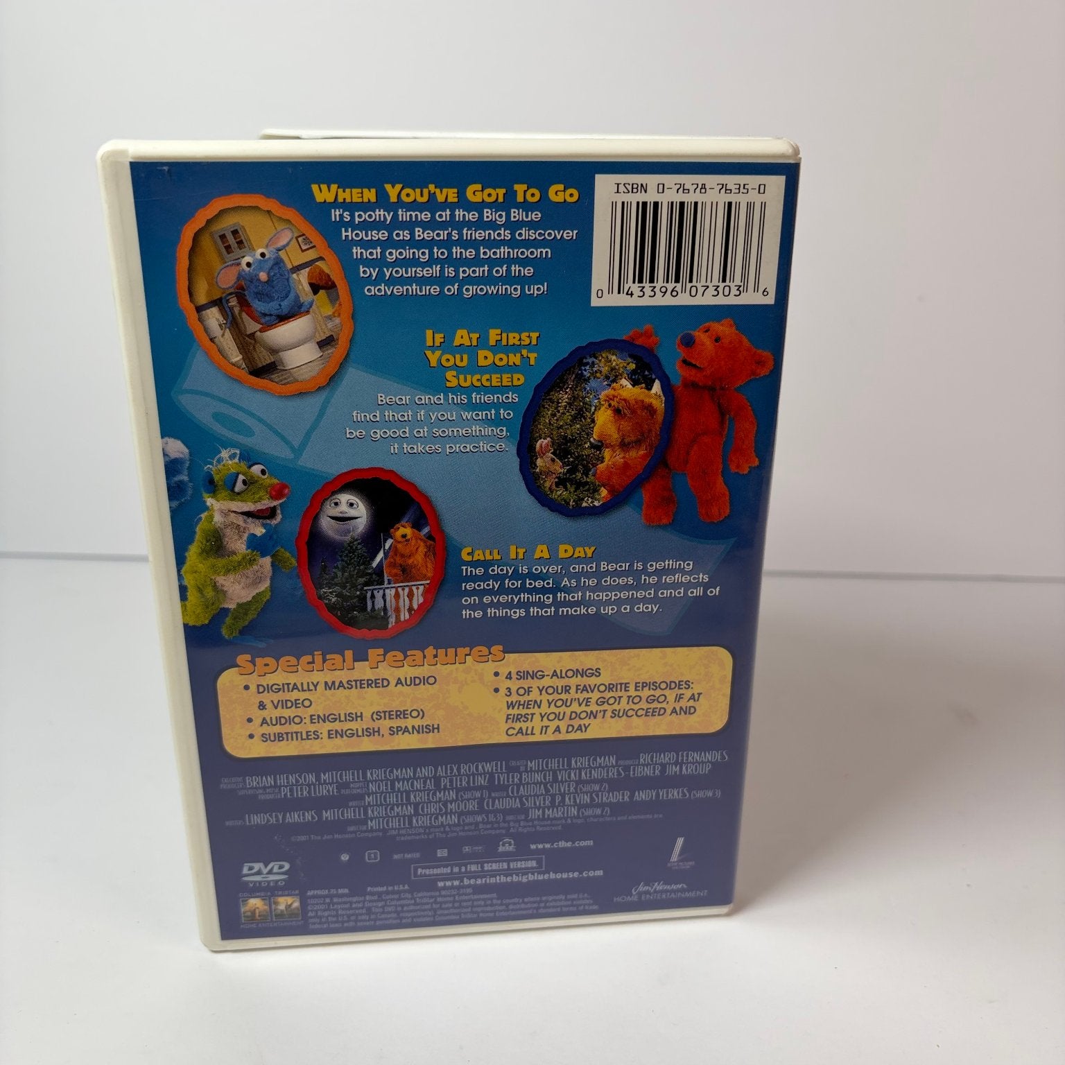 Bear in the Big Blue House: Potty Time With Bear DVD 2000 Jim Henson Kids