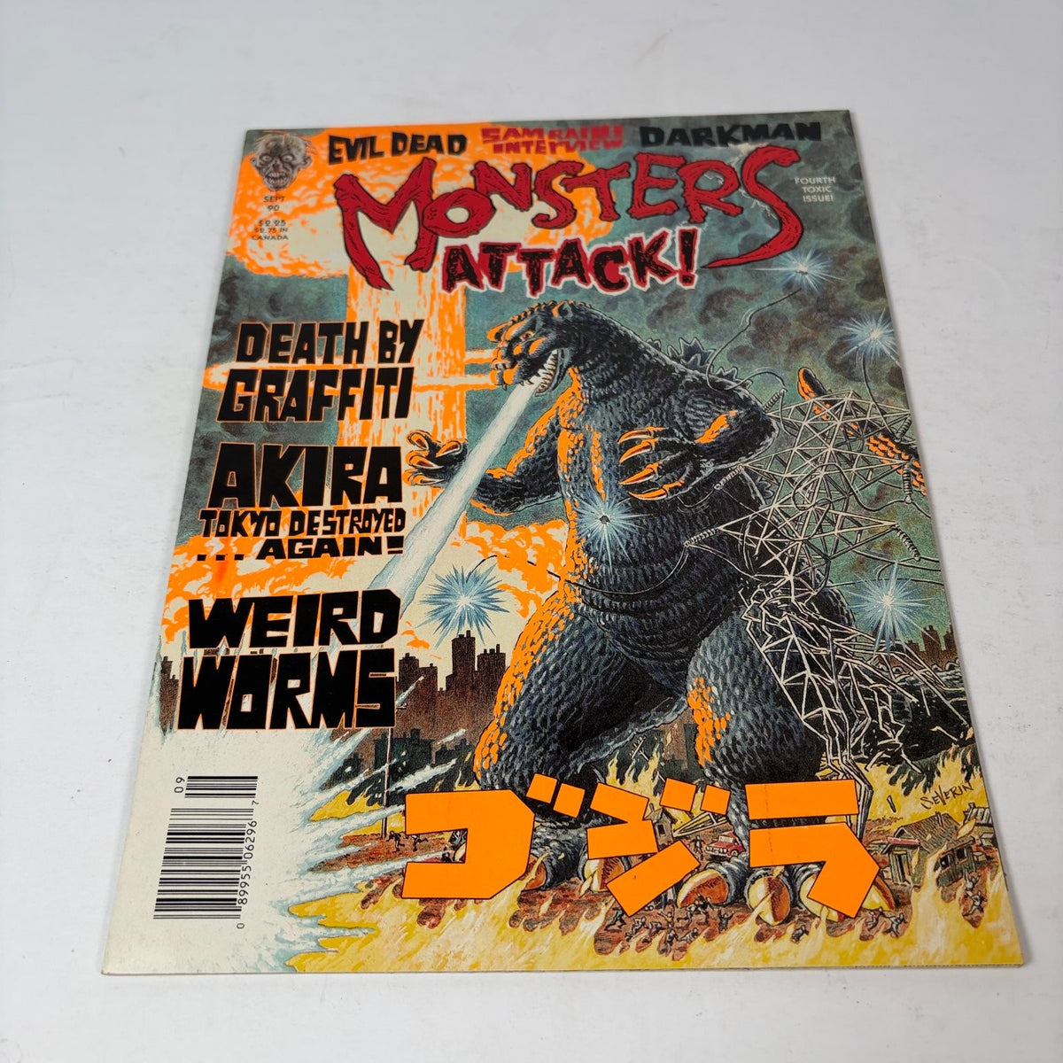 Monsters Attack Magazine #4 September 1990 Godzilla Akira Sam Raimi Horror