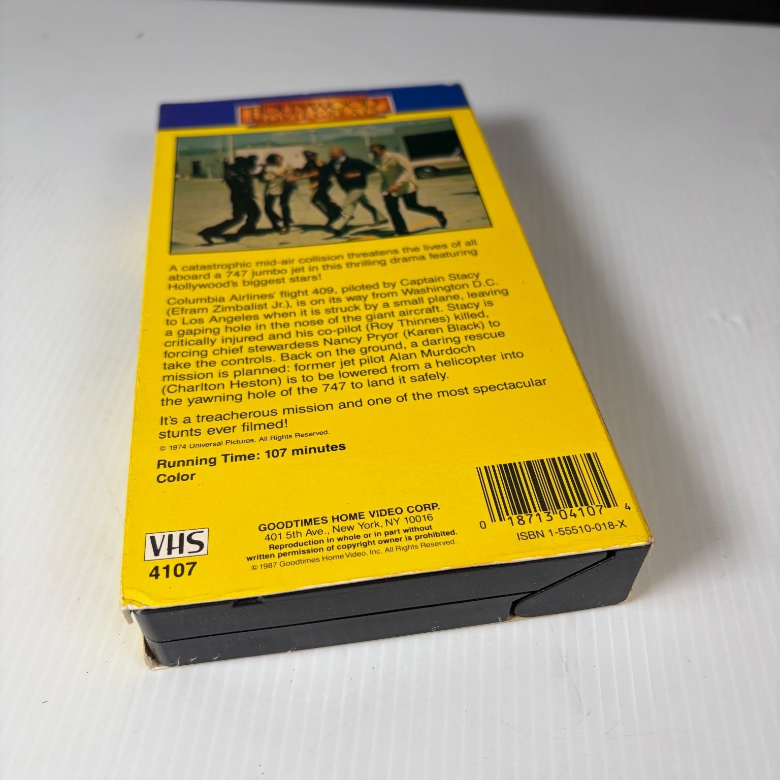 Airport 1975 VHS 1987 Disaster Thriller Original Release Goodtimes