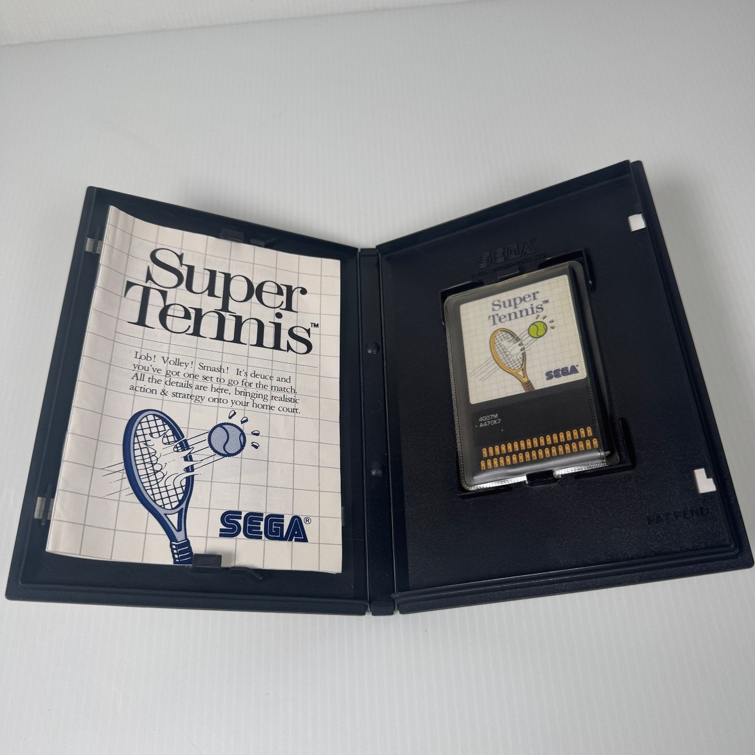 Super Tennis The Sega Card SEGA Master System Game Complete CIB