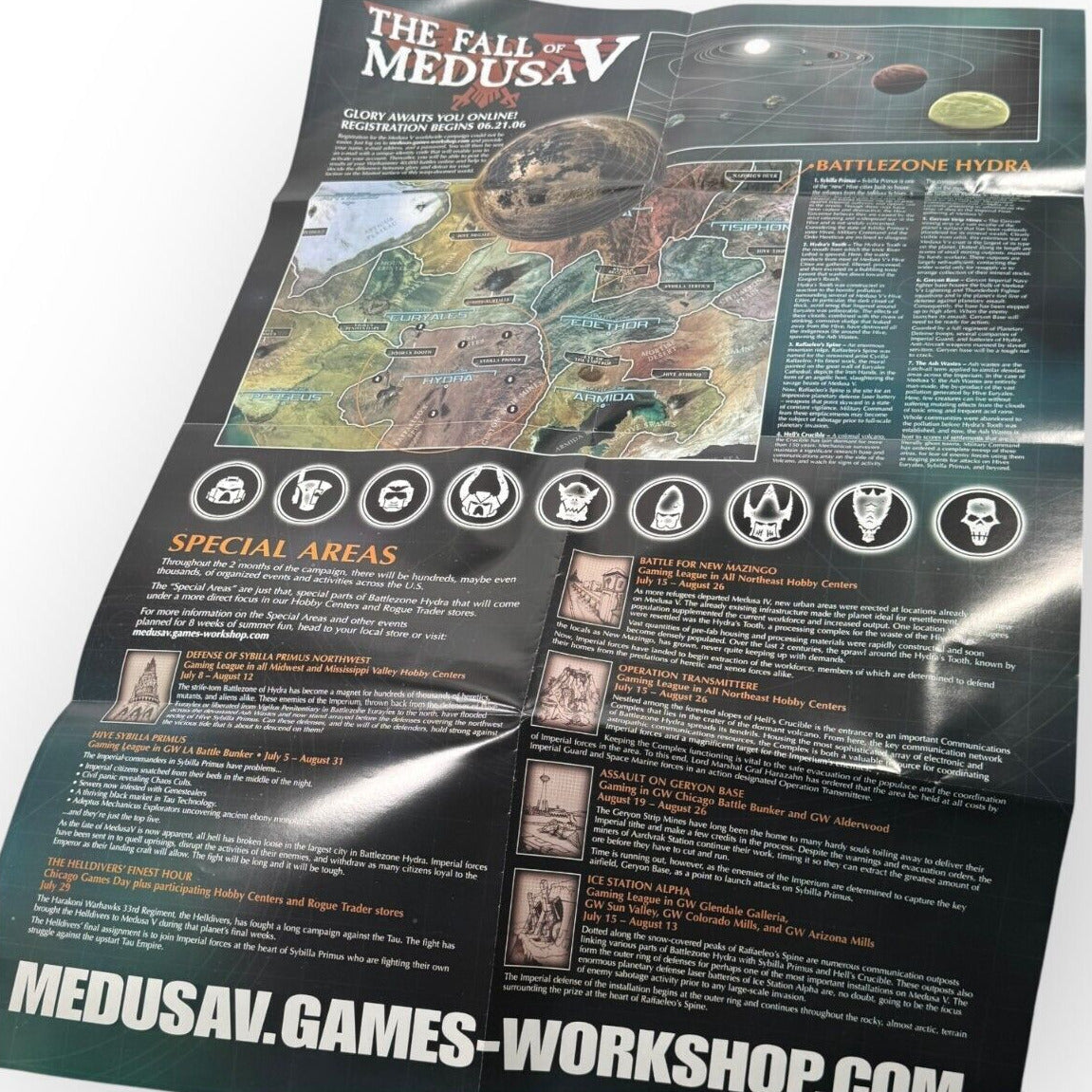 Warhammer 40K The Fall of Medusa V Promotional Poster 20006 Games Workshop