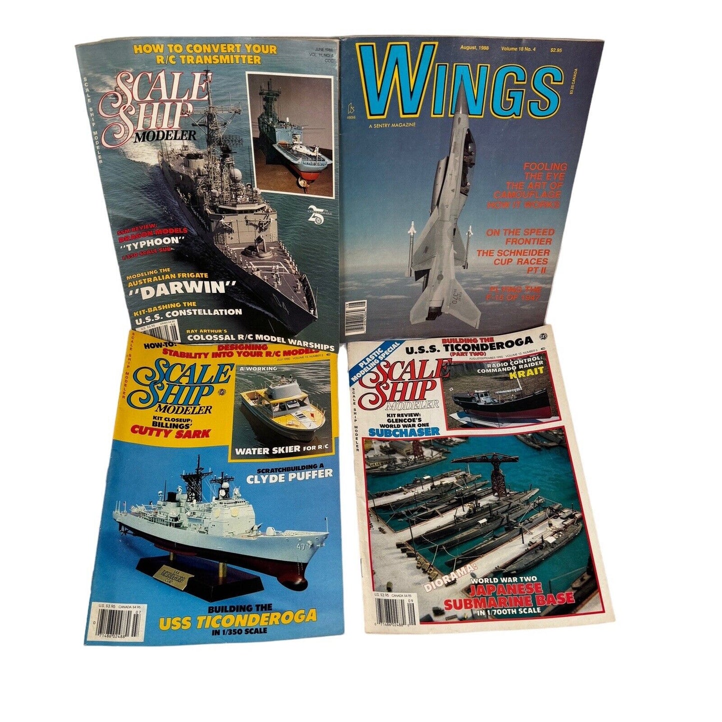 Military Magazines Lot Scale Ship Modeler Air Combat Wings & Int’l Combat Arms