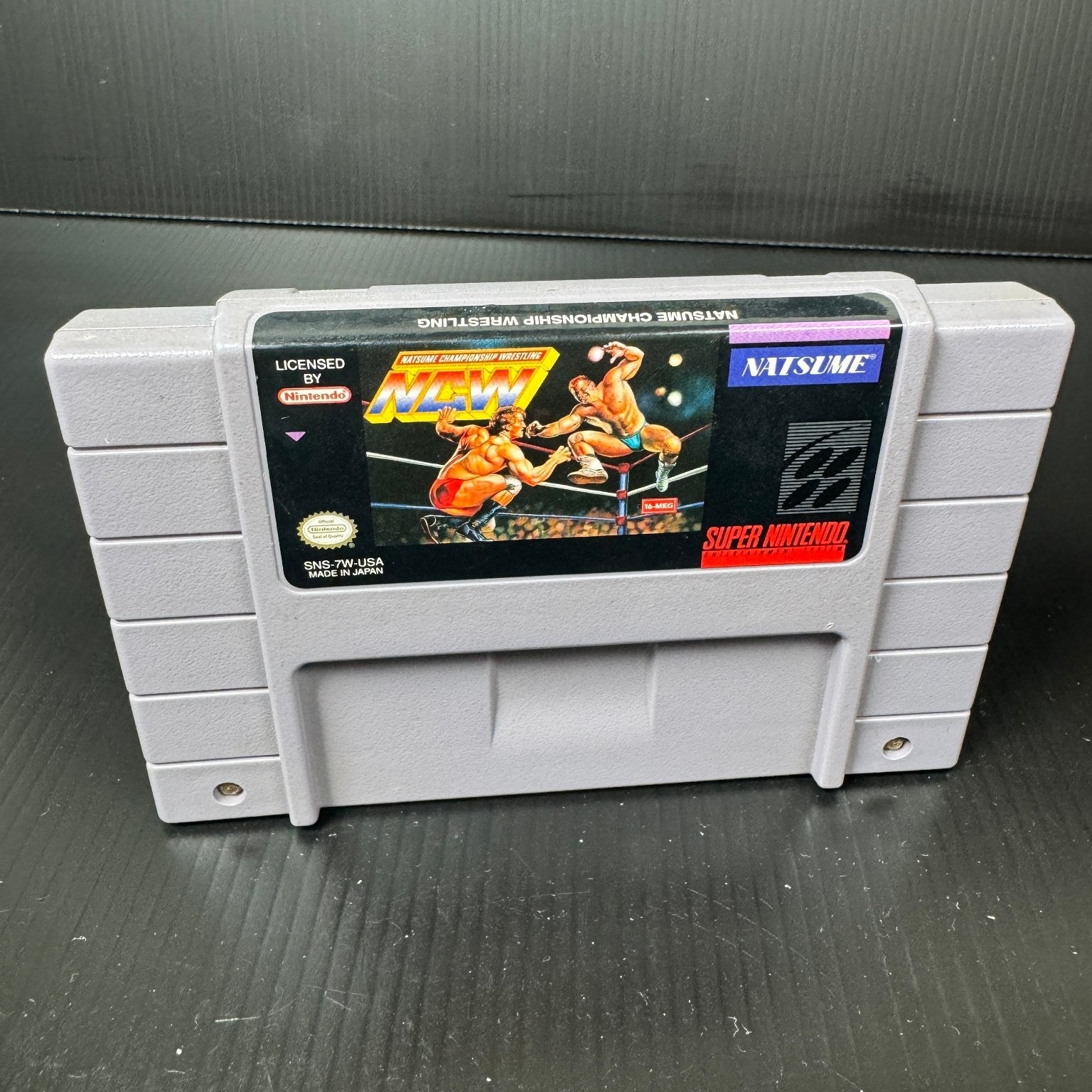 Natsume Championship Wrestling SNES Super Nintendo Video Game Wrestling