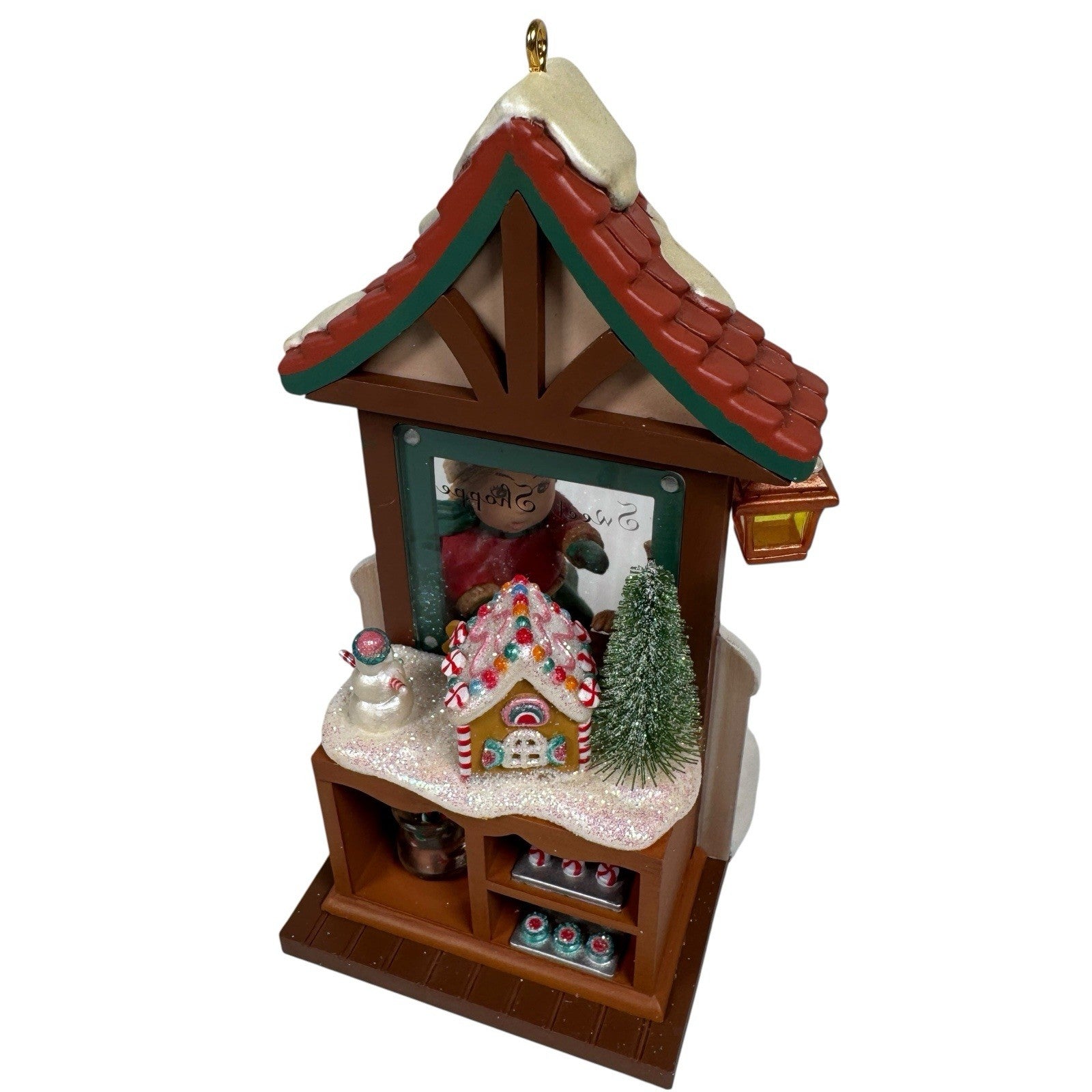 Lot Of 2 Hallmark Club Exclusive Ornaments Plotting The Course Christmas Window