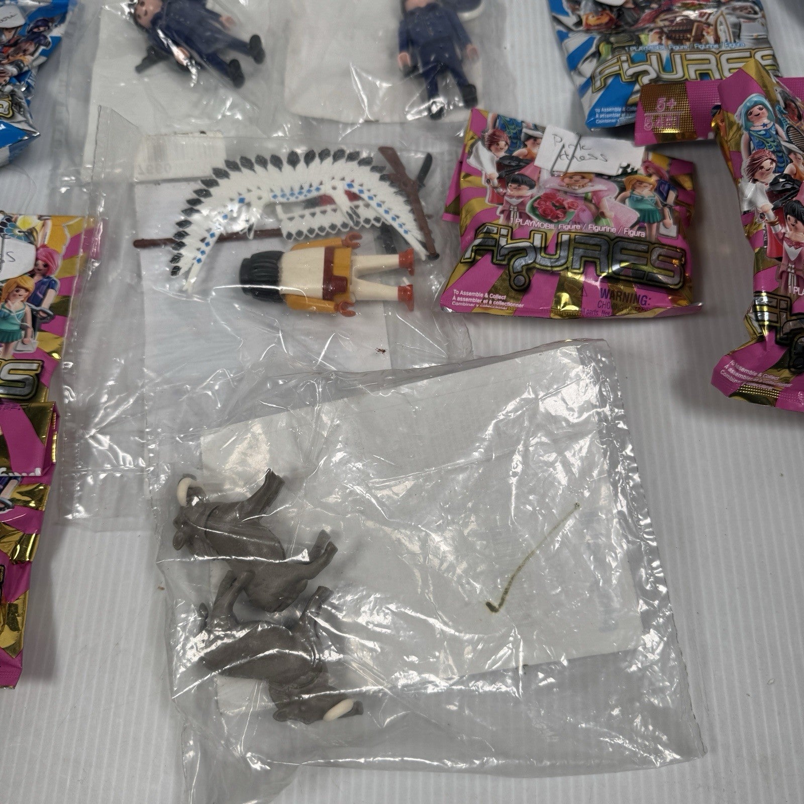 Lot Of 13 Playmobil Minifigures 4 Sealed In Bulk Bags & 9 Opened Blind Bags