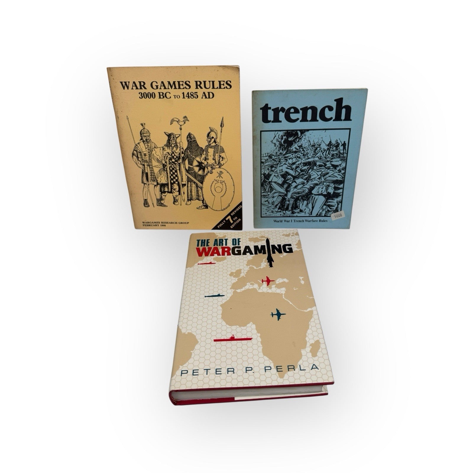 Mixed Lot 3 Wargames Books Trench, 3000 BC to 1485 AD & Art Of Wargaming