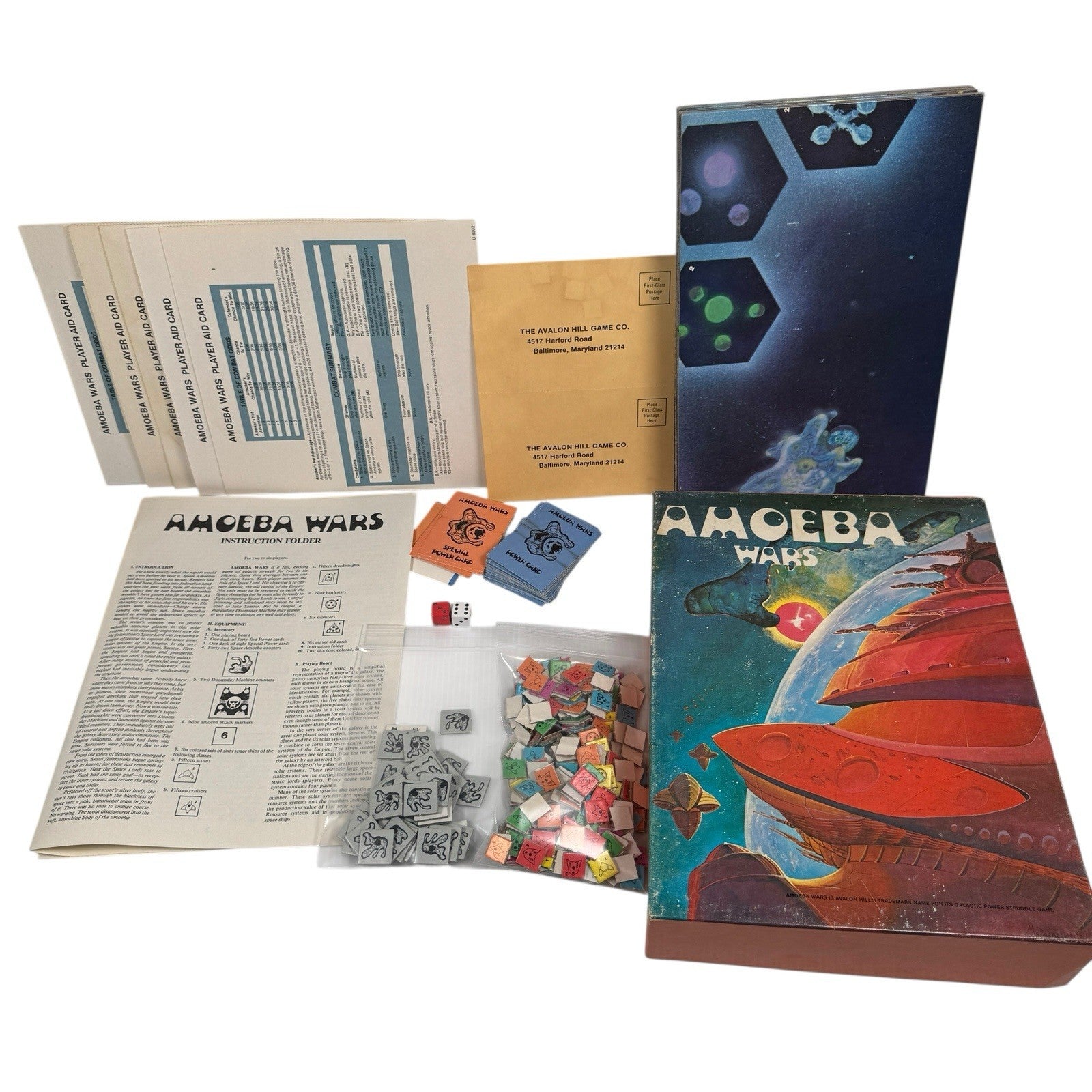 Amoeba Wars: Game of Galactic Conquest - Avalon Hill Bookcase Game 1981