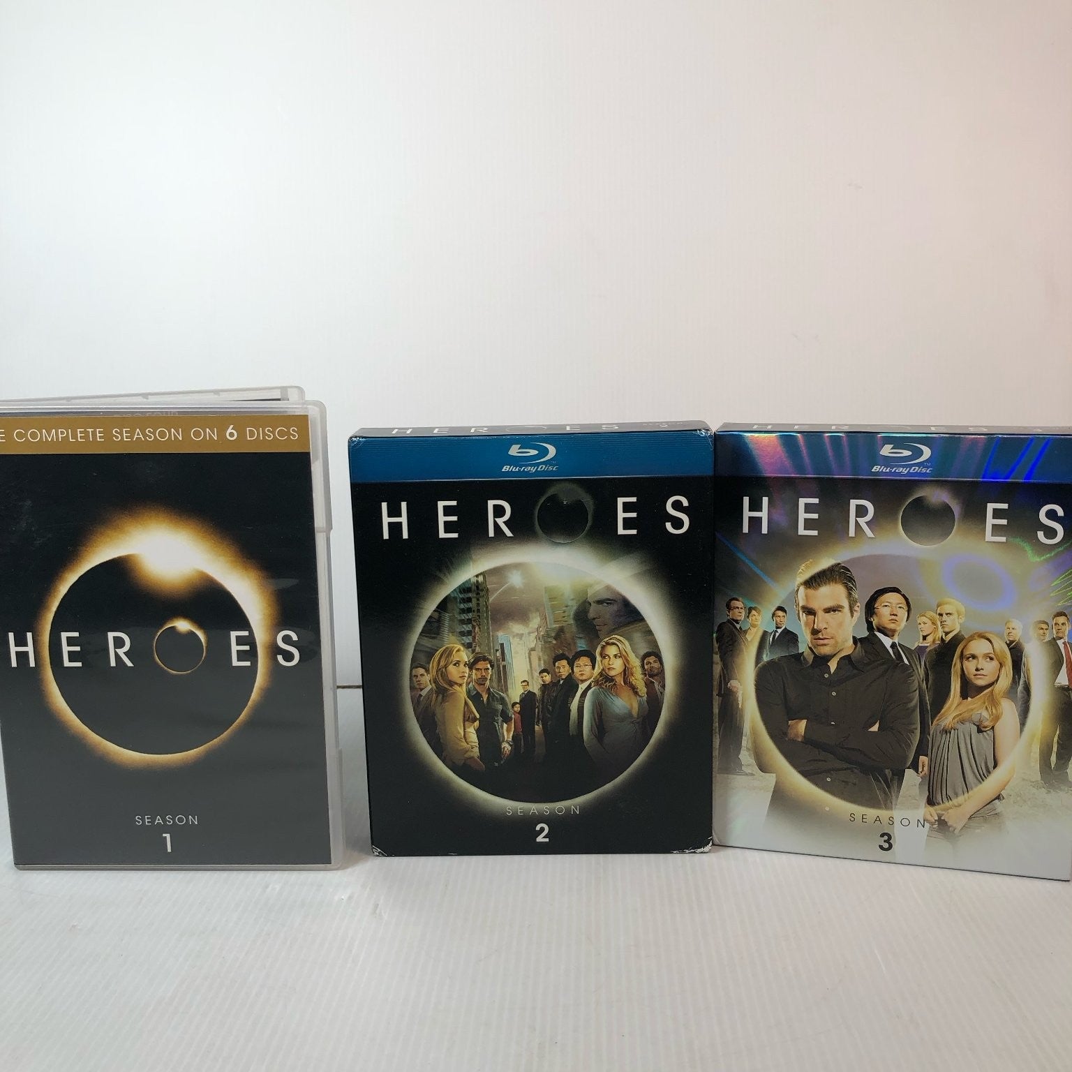 Heroes Seasons 1-3 DVD Blu-ray Collection Hayden Panettiere Milo Ventimiglia