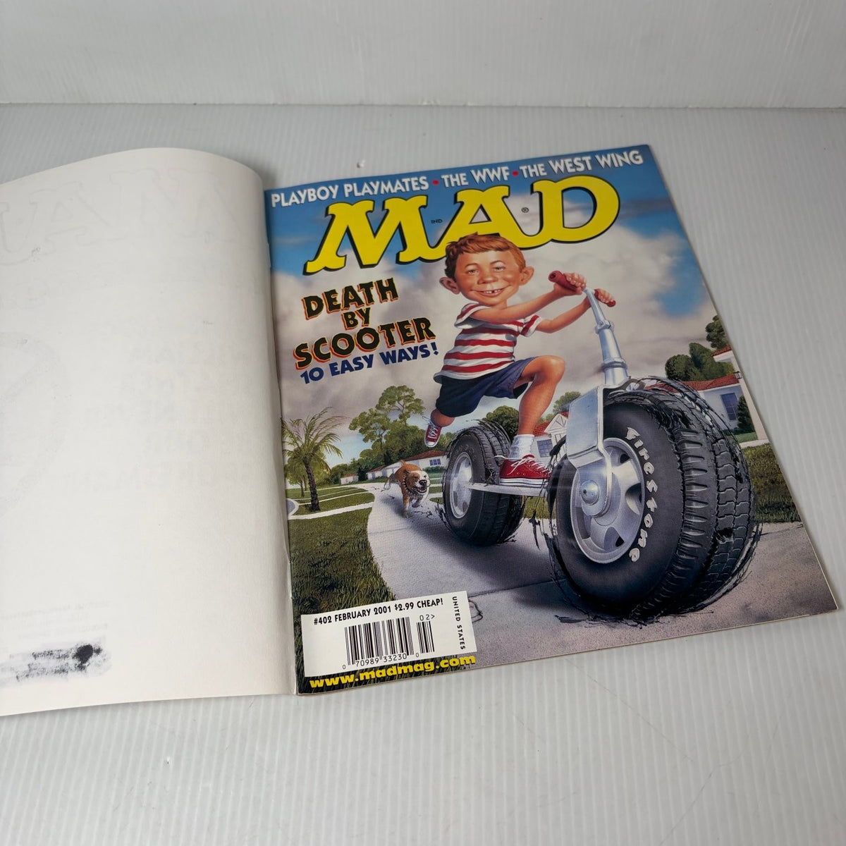 MAD Magazine February 2001 Death By Scooter Humor Satire