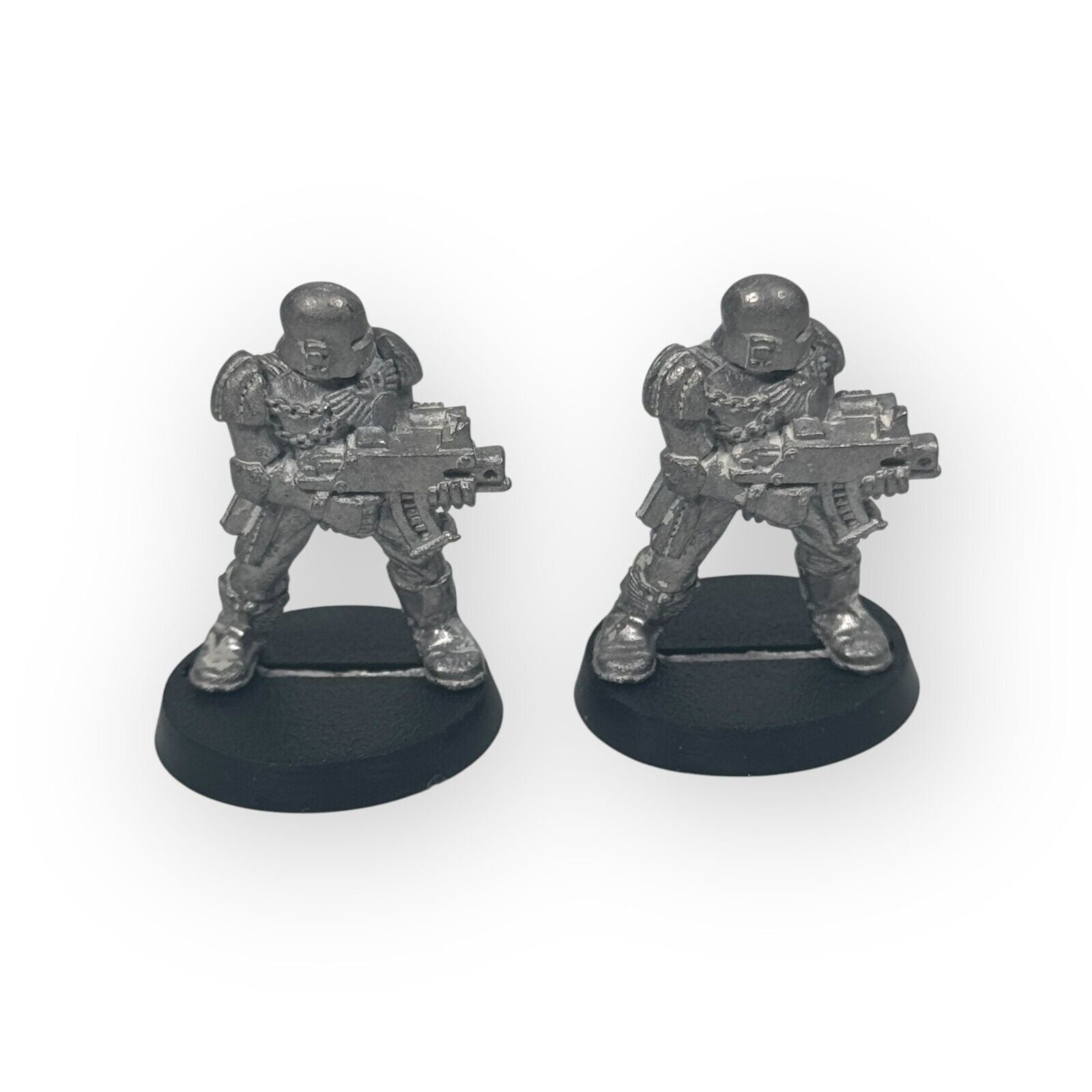 Lot of 2 Rogue Trader Adeptus Arbites w/ Bolters Metal Necromunda Arbite Citadel