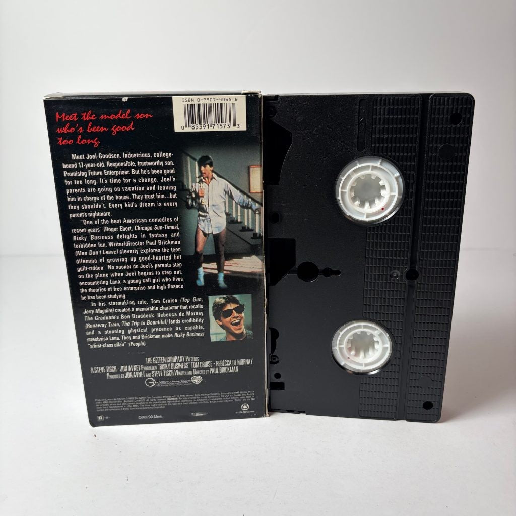 Risky Business VHS Tom Cruise Warner Bros Hits Rebecca De Mornay 1983