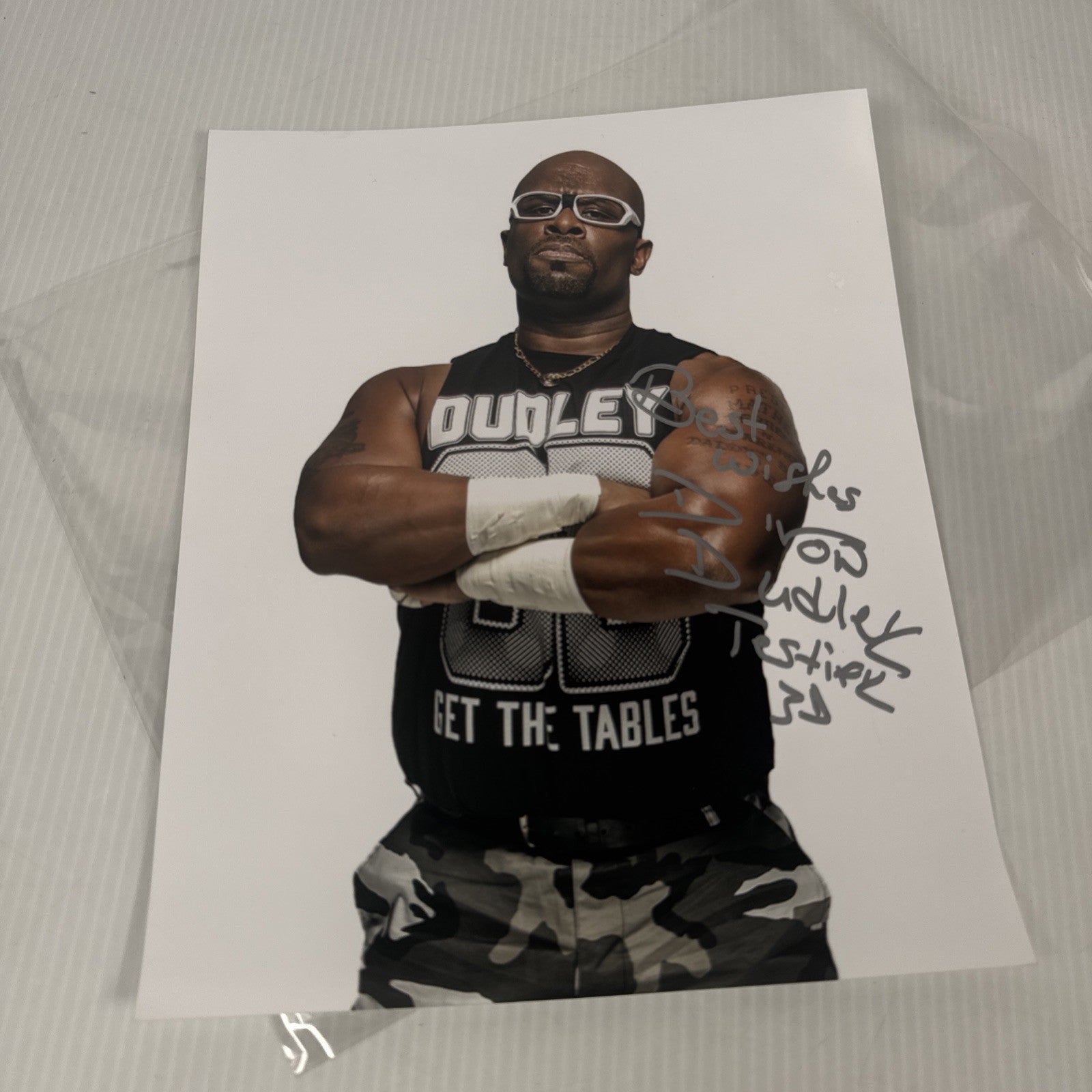 D'Von Dudley  WWE HOF ECW Signed Autograph 8x10 Photo Testify 3D Wrestling