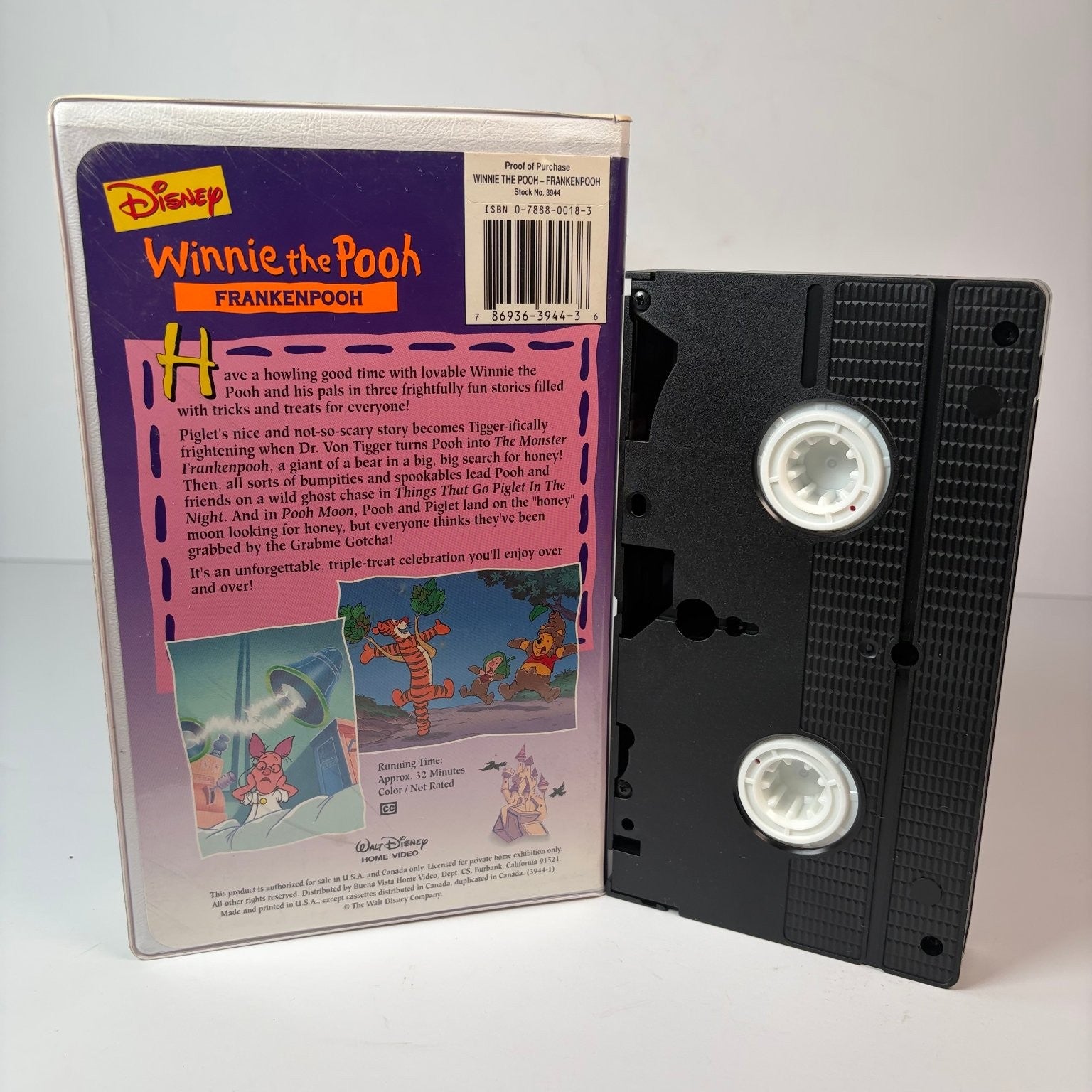 Winnie the Pooh Frankenpooh VHS 1995 Disney Family Animation