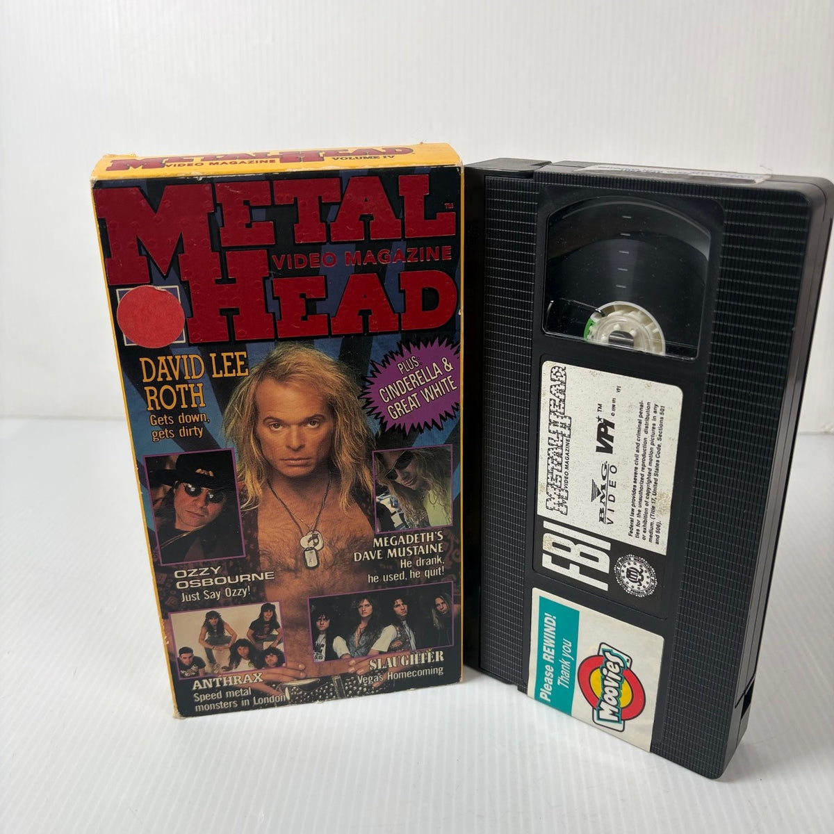 Metal Head Video Magazine Vol. IV VHS 1990 Heavy Metal BMG Video