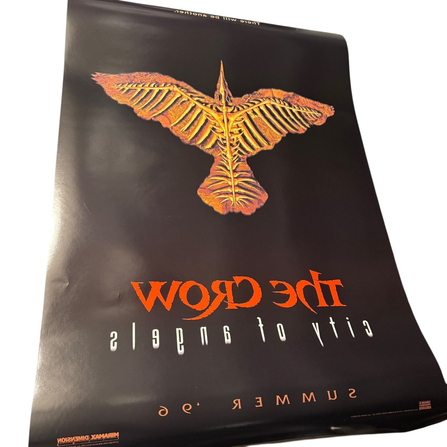 Vintage The Crow City of Angels 1996 One Sheet Movie Poster 27x40 Double Sided