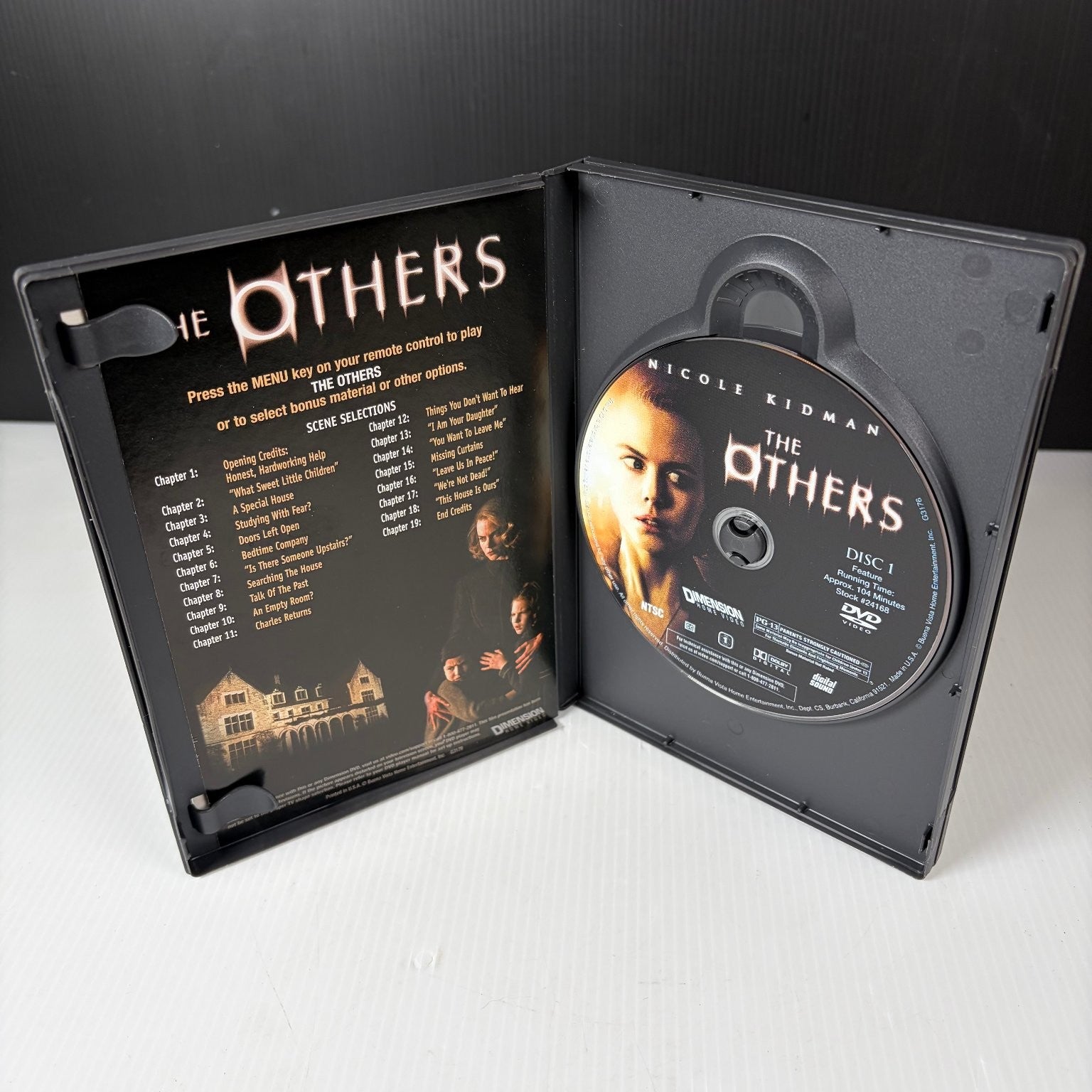 The Others DVD 2001 Collector's Series Nicole Kidman Suspense Thriller