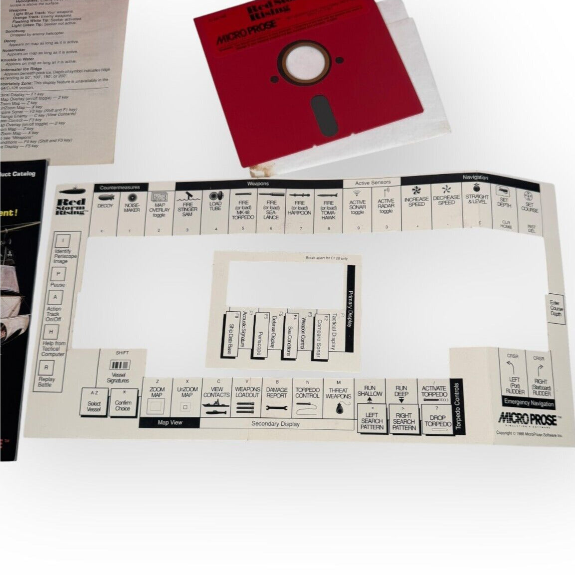 Red Storm Rising Microprose Tom Clancy Boxed Commodore 64 Computer Game