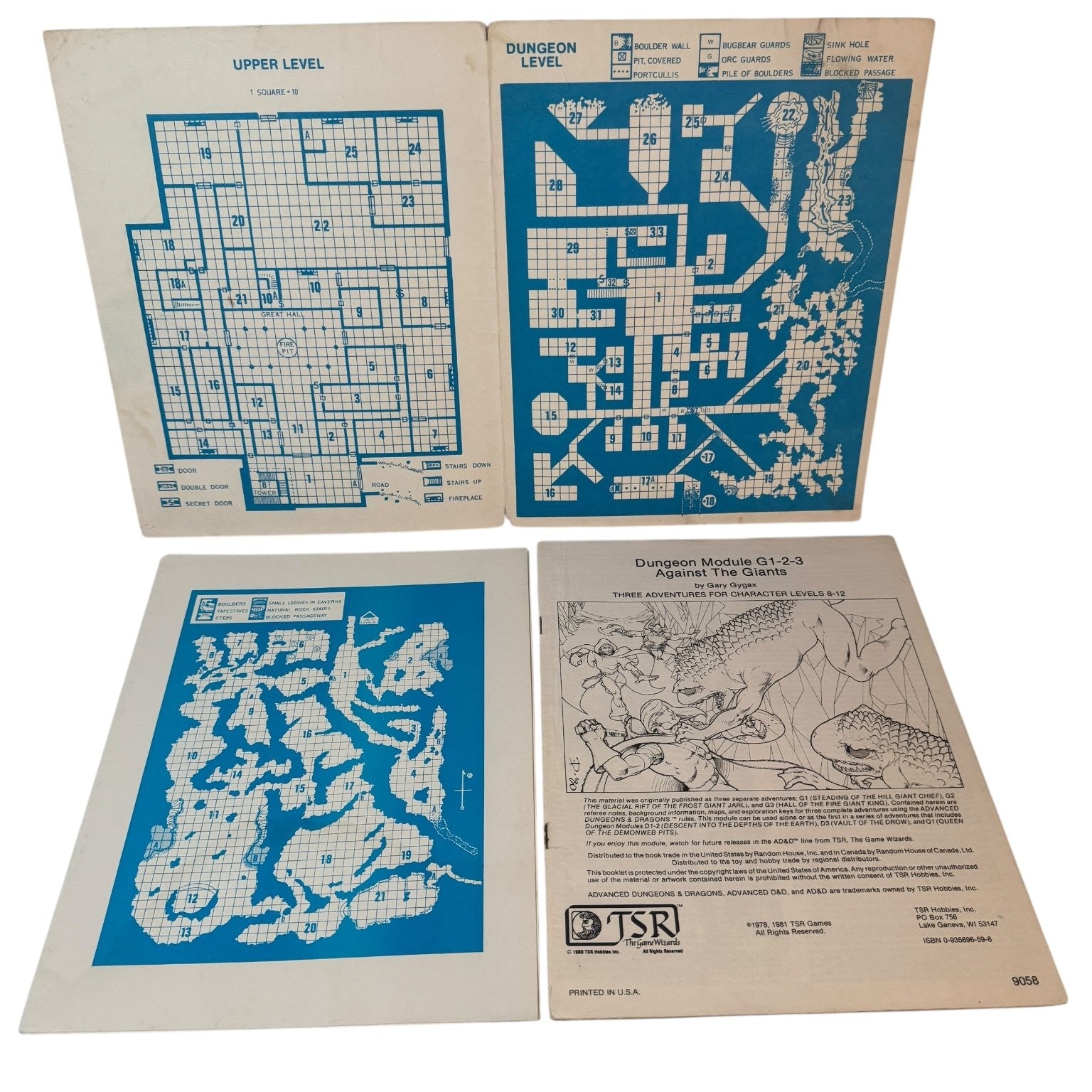 Dungeons & Dragons Against The Giants G1-2-3 Advanced Module 1980 TSR