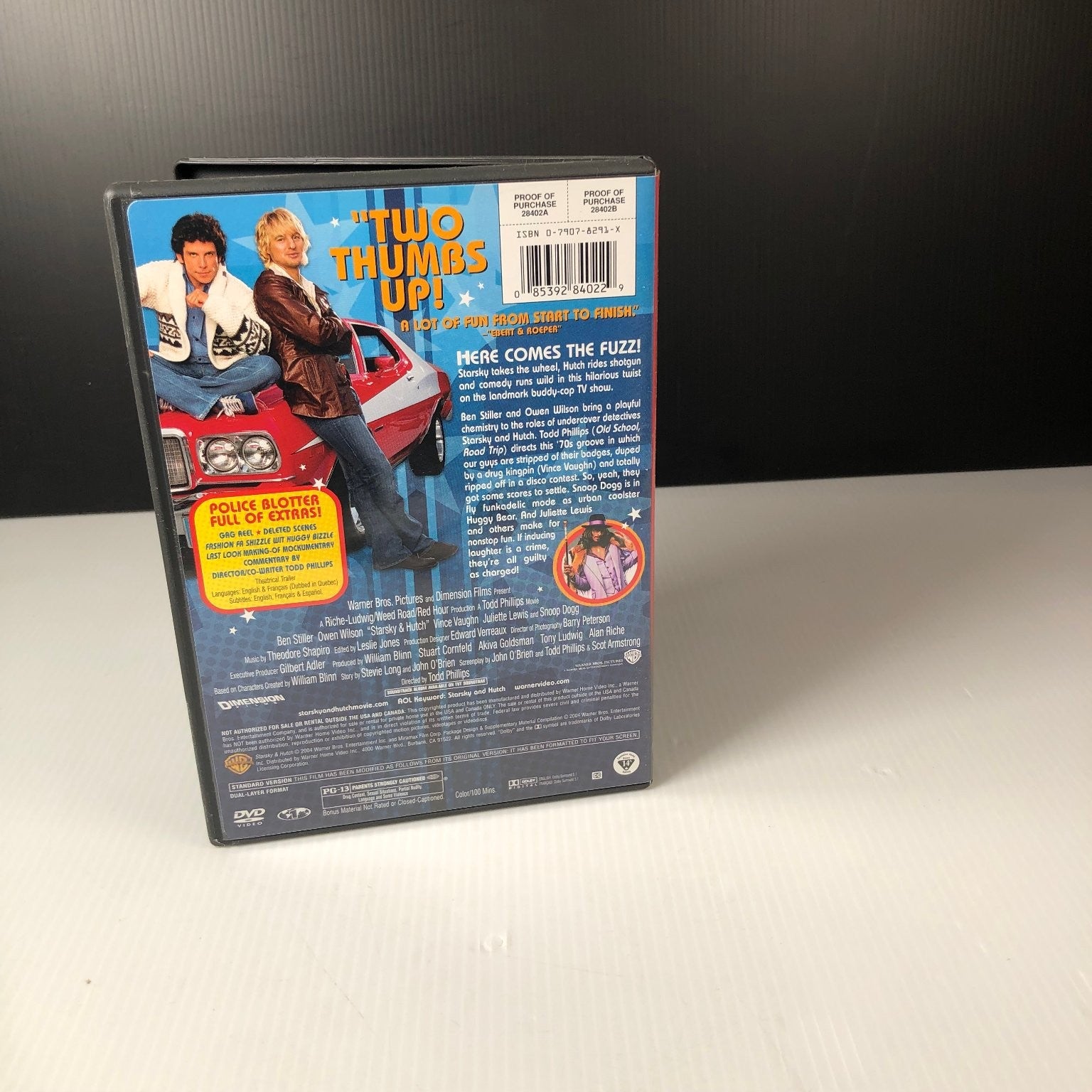 Starsky & Hutch DVD 2004 Full-Screen Edition Ben Stiller Owen Wilson