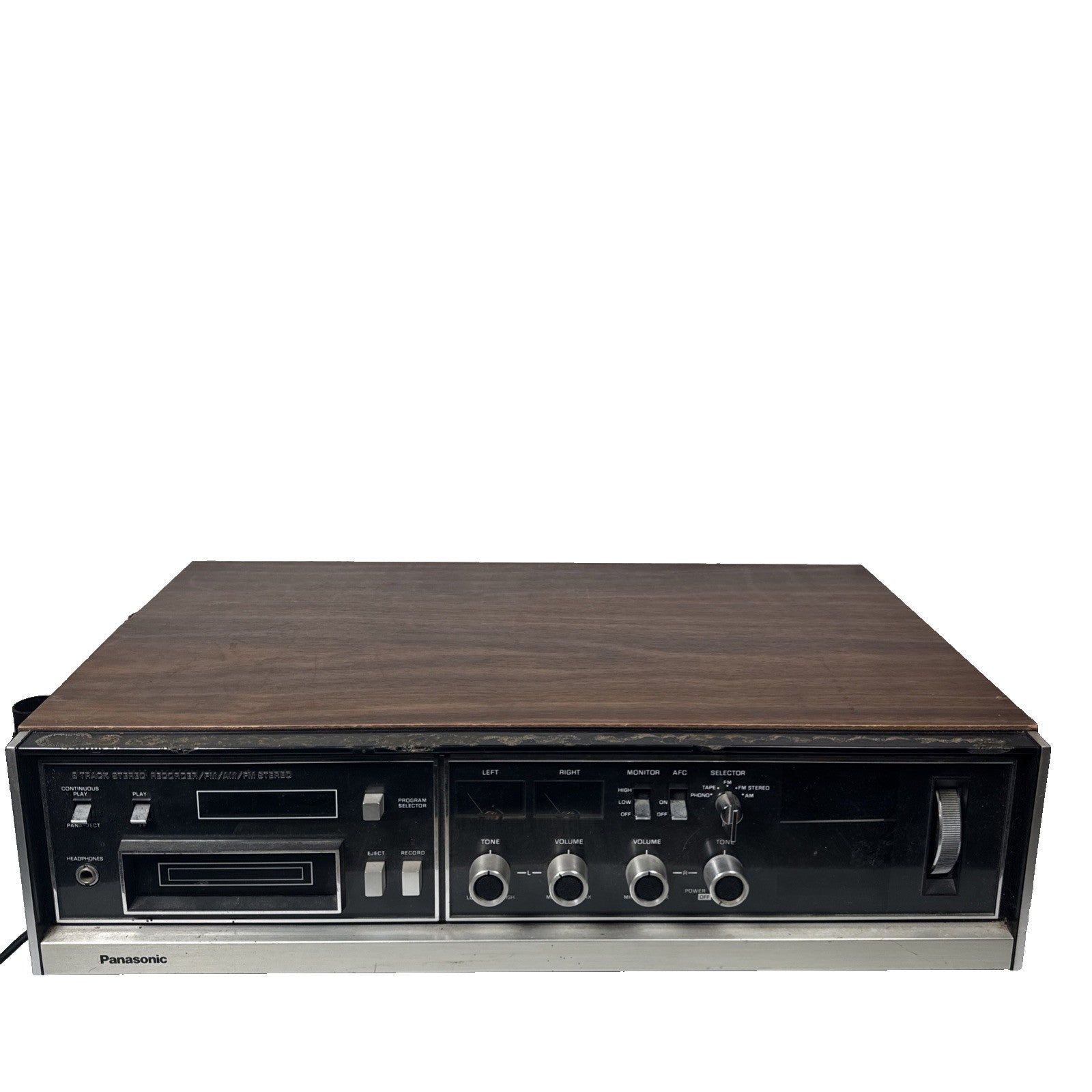 Panasonic RS-818S 8 Track Player Stereo Recorder/FM/AM/Fm Stereo AS IS Untested