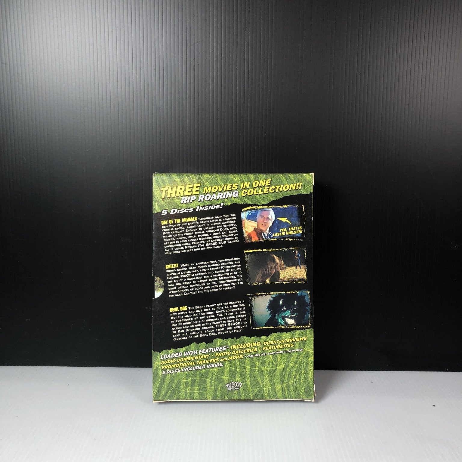 Evil Animals DVD 3-Movie Set Day of the Animals Grizzly Devil Dog