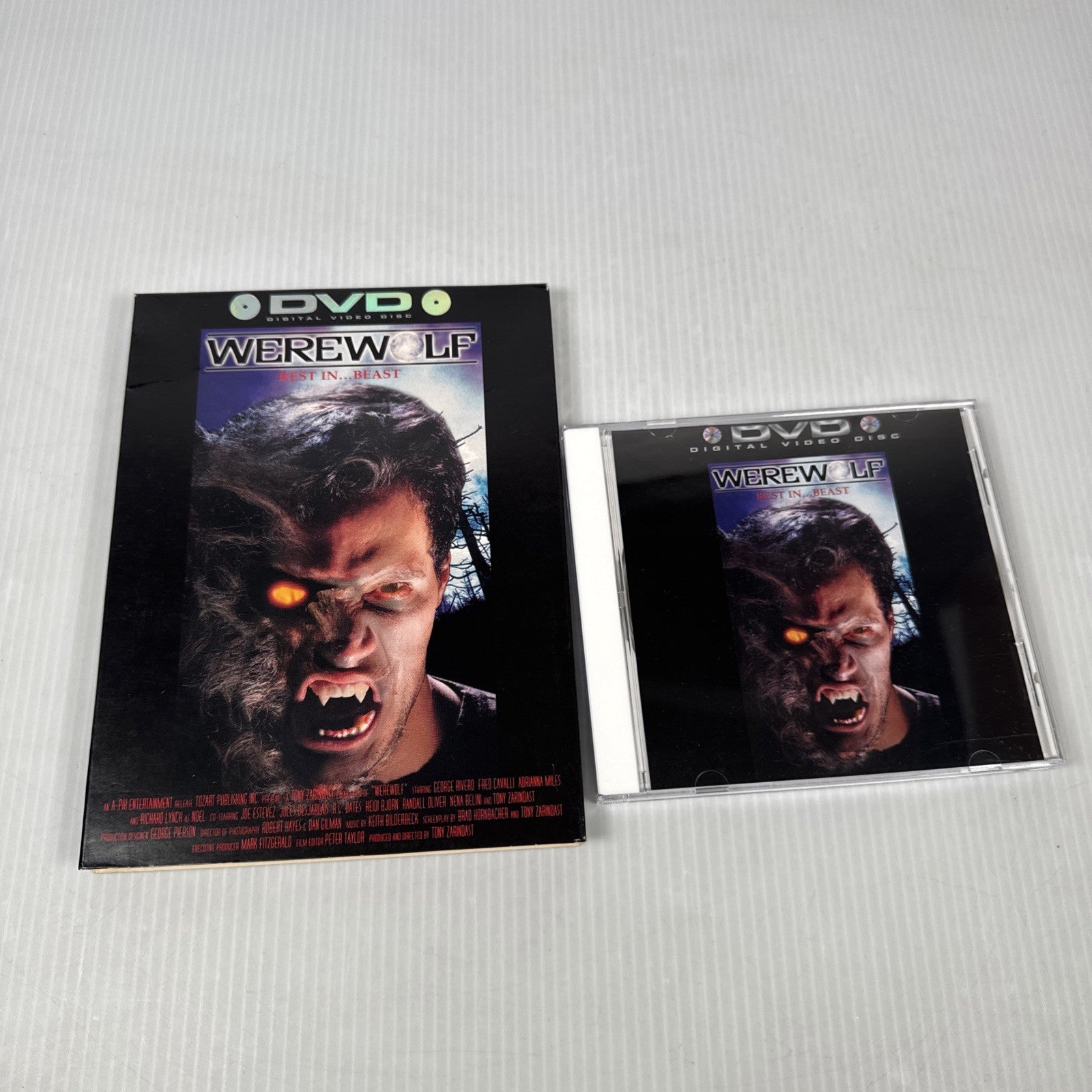 Werewolf Rest In Beast Rare Horror DVD Long Box w/ Jewel Case Tony Zarindast