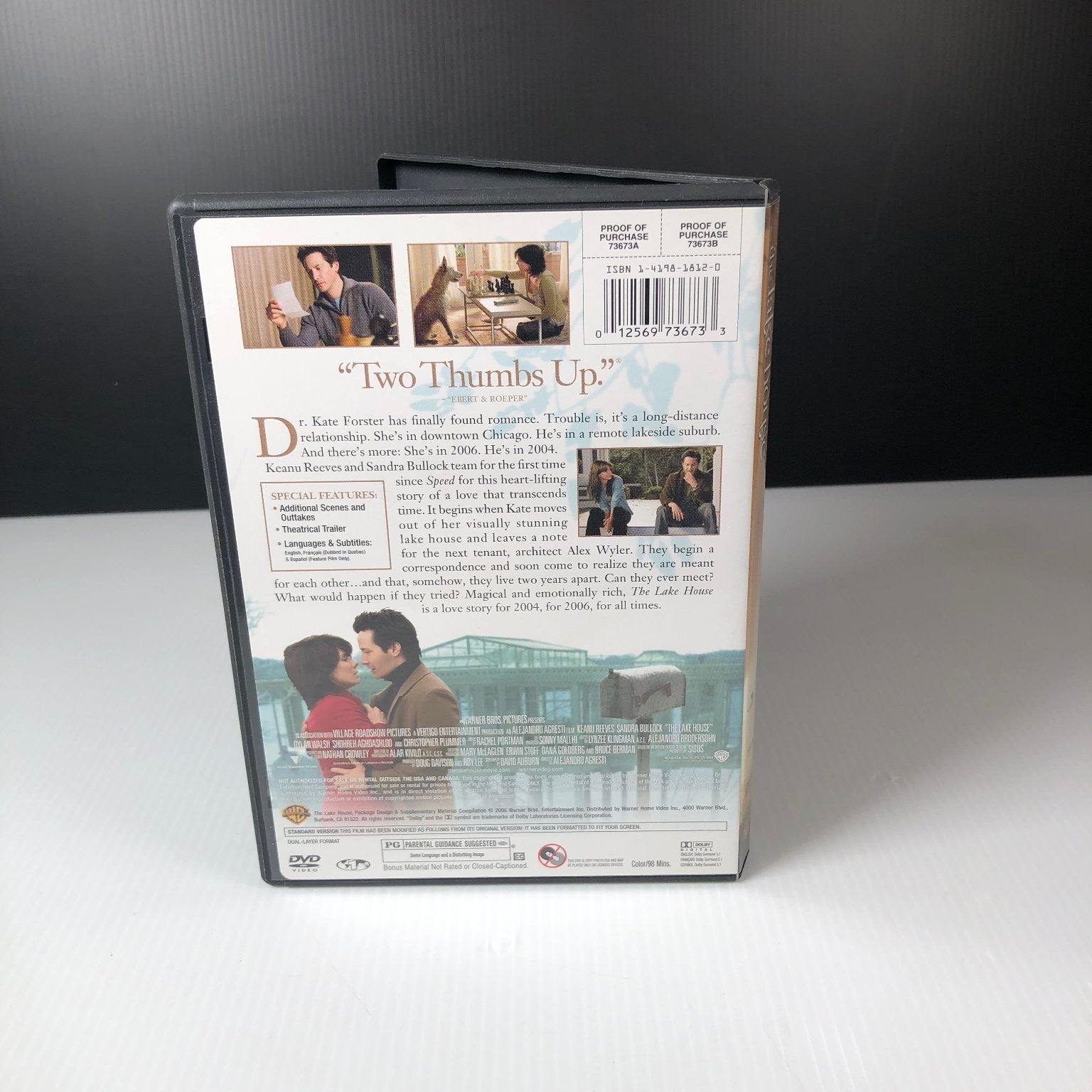 The Lake House DVD 2006 Full-Screen Keanu Reeves Sandra Bullock