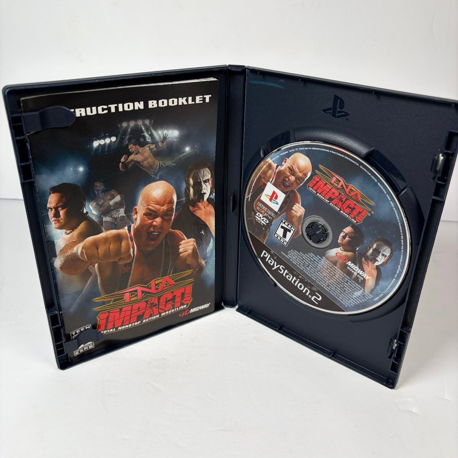 TNA Impact Total Nonstop Action Wrestling Sony PlayStation 2 PS2 Complete
